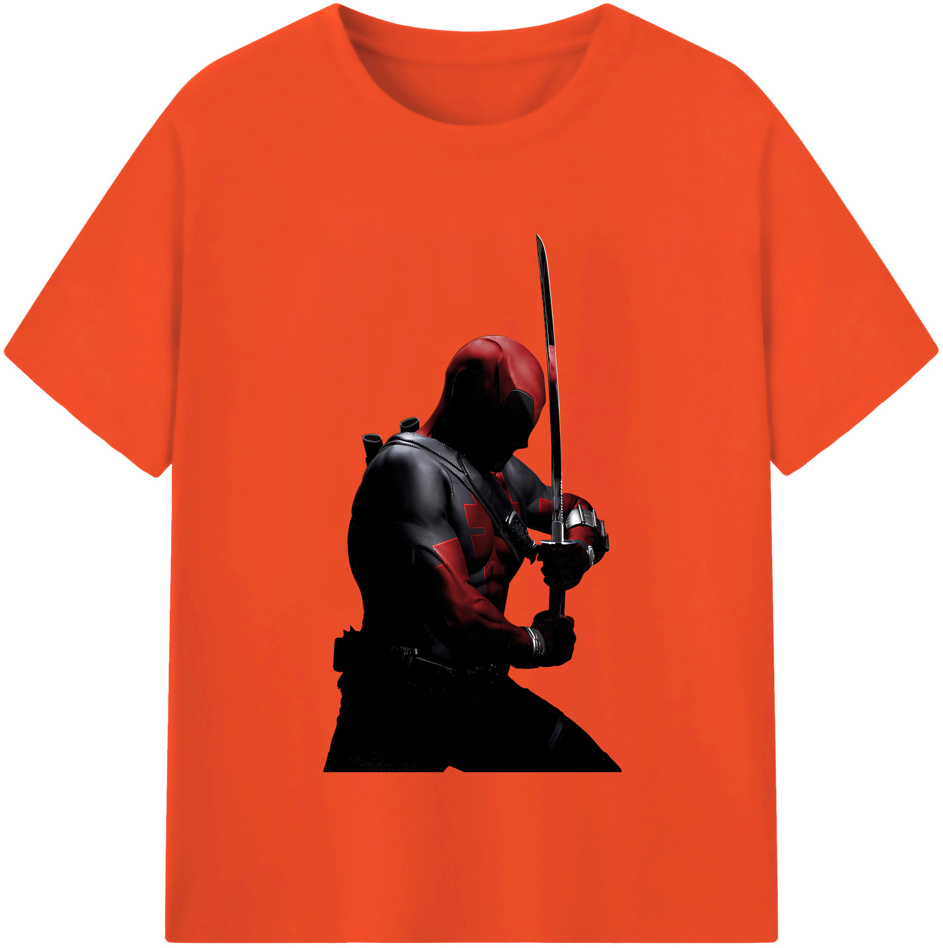 （画像用） Deadpool デッドプール 綿100％半袖Tシャツ（フロントプリント）