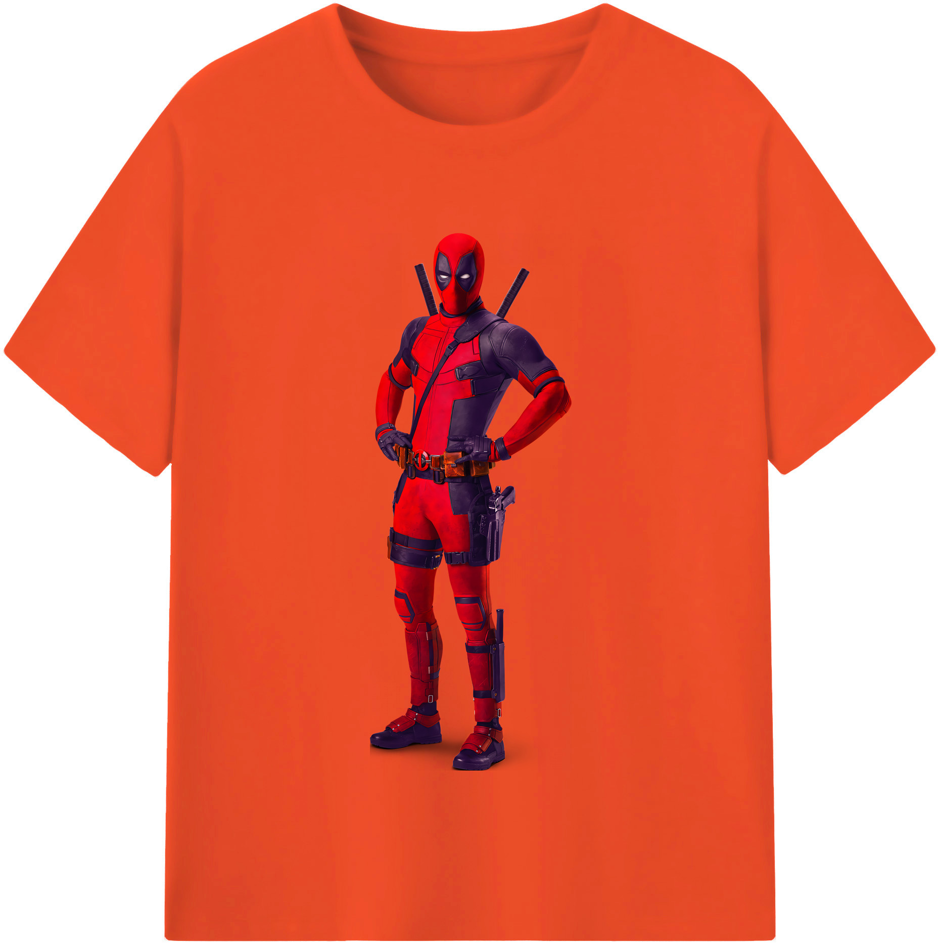 （画像用） Deadpool デッドプール 綿100％半袖Tシャツ（フロントプリント）