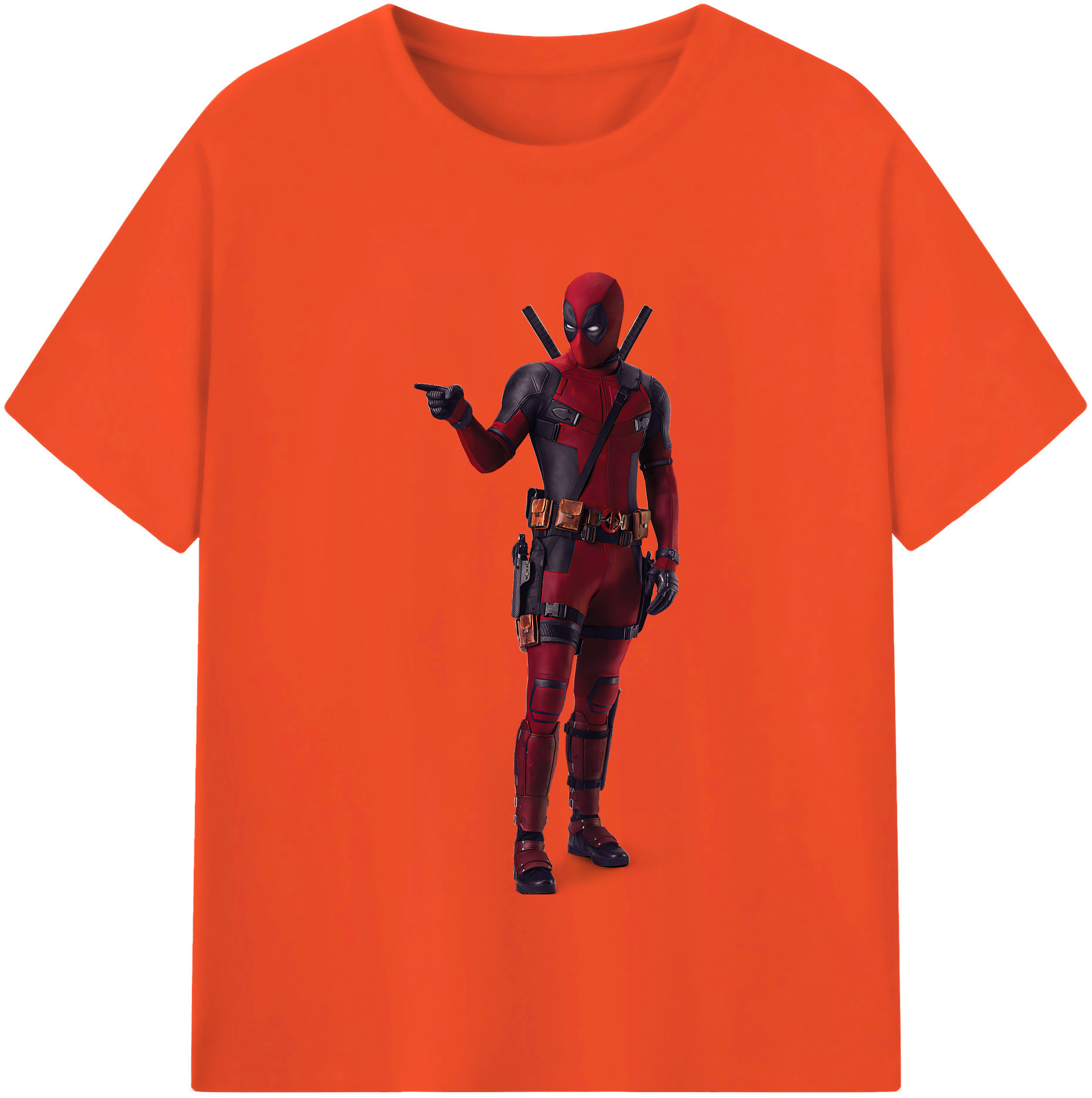 （画像用） Deadpool デッドプール 綿100％半袖Tシャツ（フロントプリント）