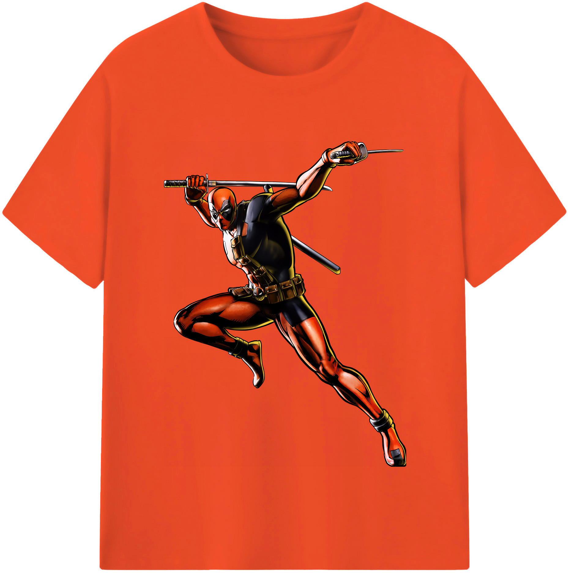 （画像用） Deadpool デッドプール 綿100％半袖Tシャツ（フロントプリント）