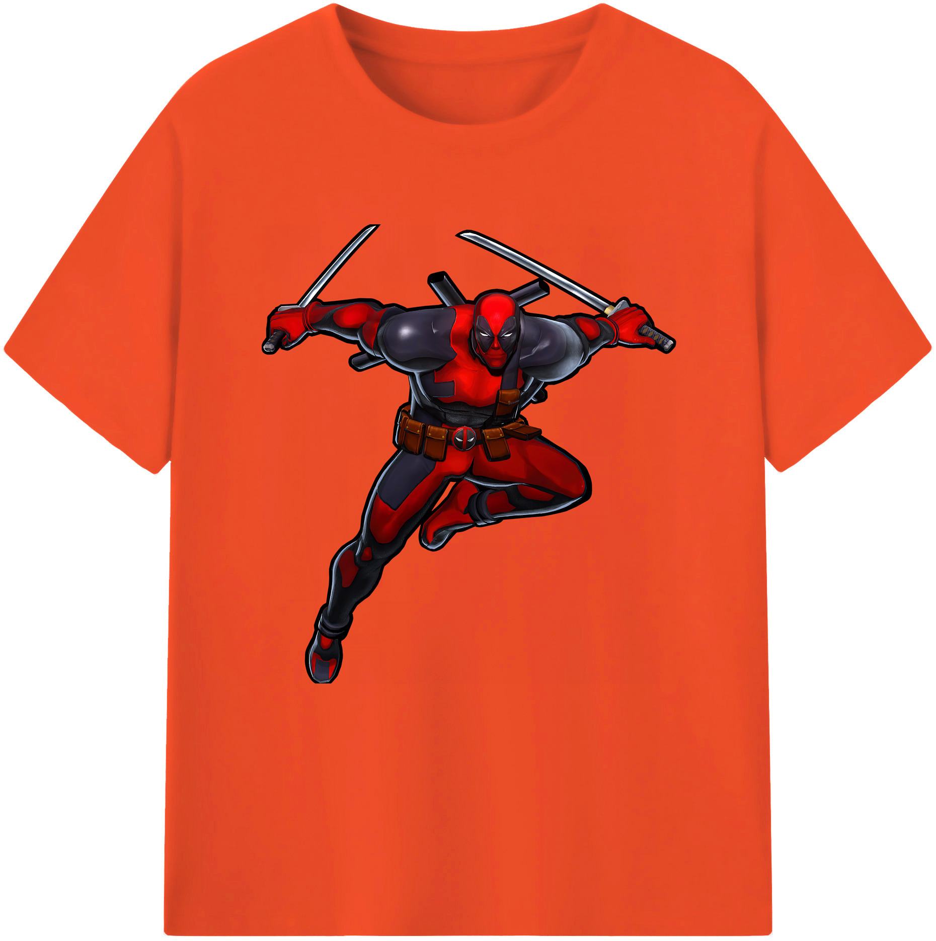 （画像用） Deadpool デッドプール 綿100％半袖Tシャツ（フロントプリント）