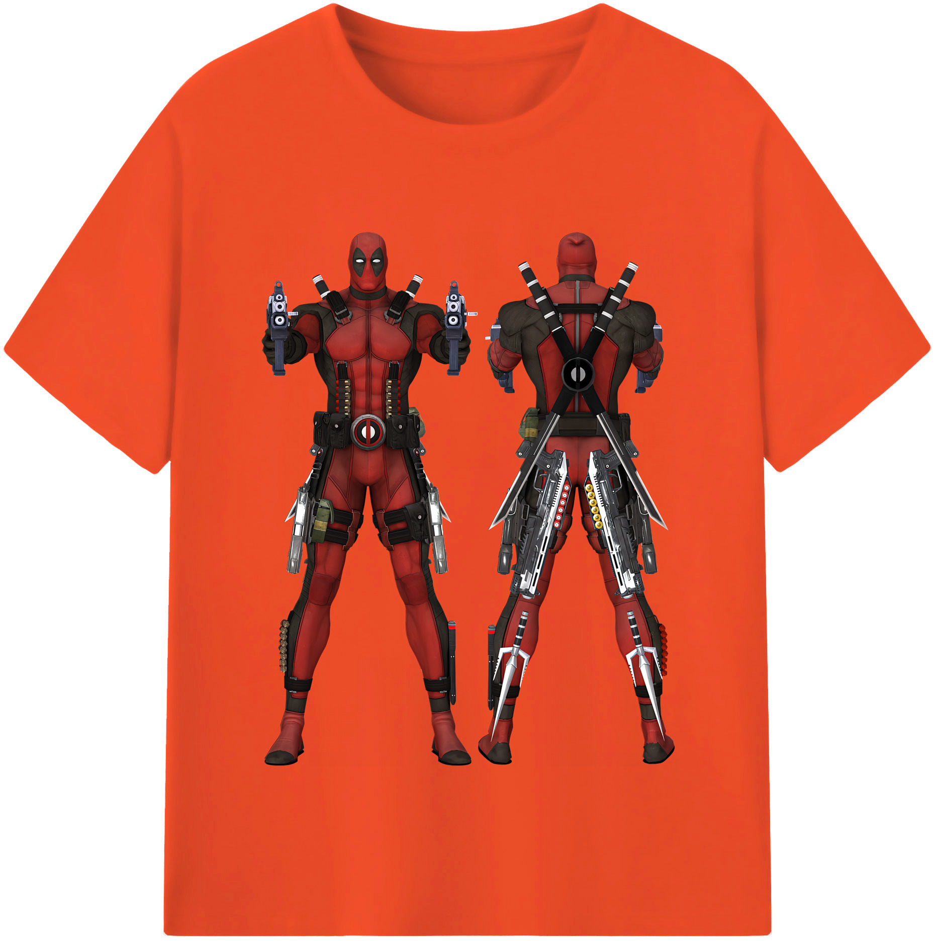 （画像用） Deadpool デッドプール 綿100％半袖Tシャツ（フロントプリント）