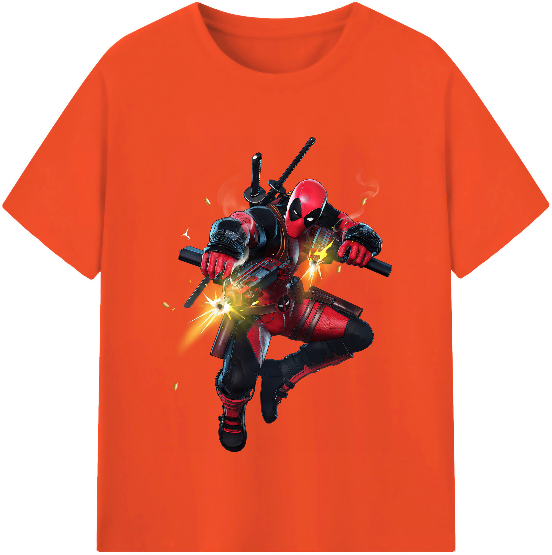 （画像用） Deadpool デッドプール 綿100％半袖Tシャツ（フロントプリント）