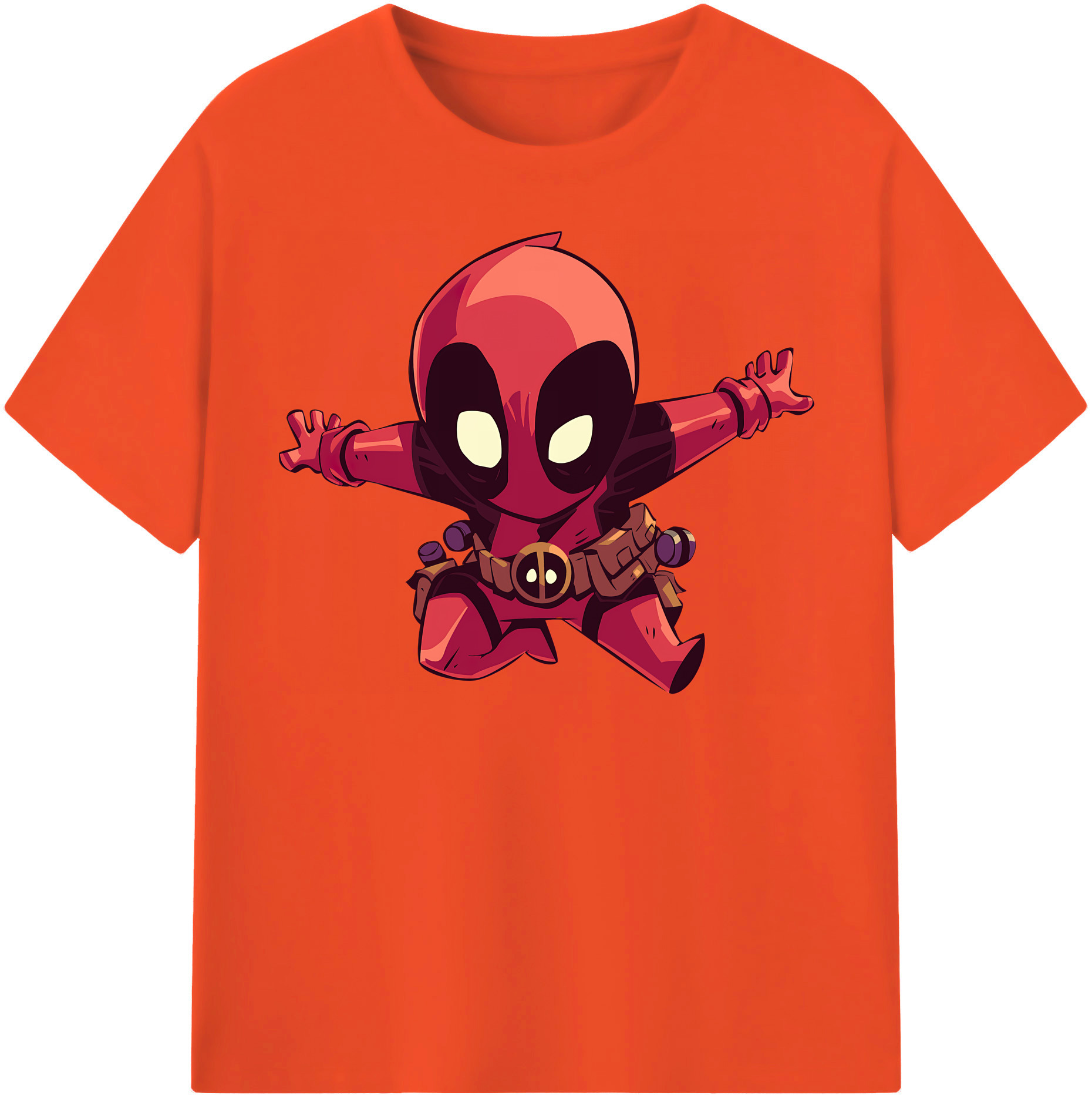 （画像用） Deadpool デッドプール 綿100％半袖Tシャツ（フロントプリント）