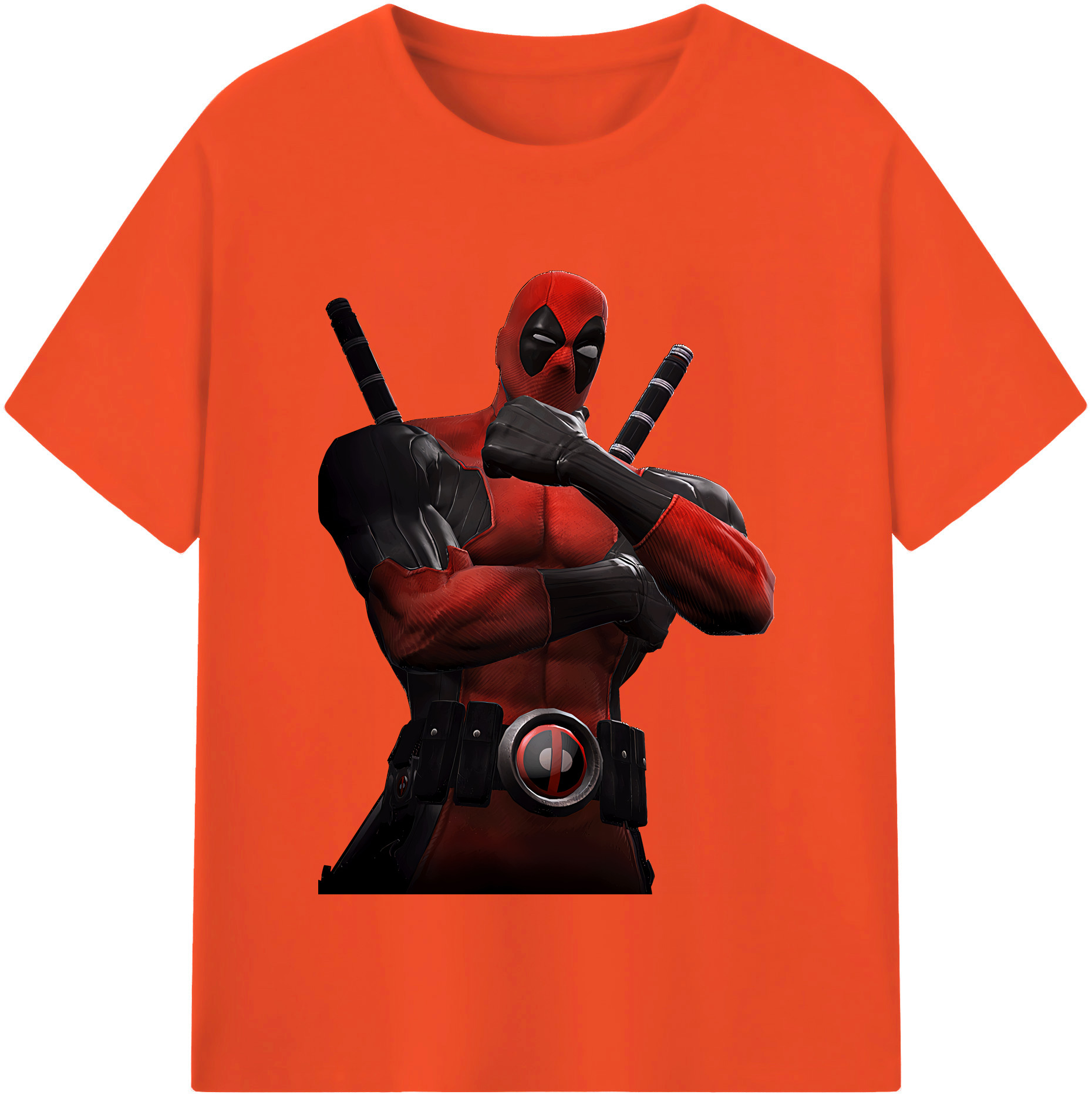 （画像用） Deadpool デッドプール 綿100％半袖Tシャツ（フロントプリント）