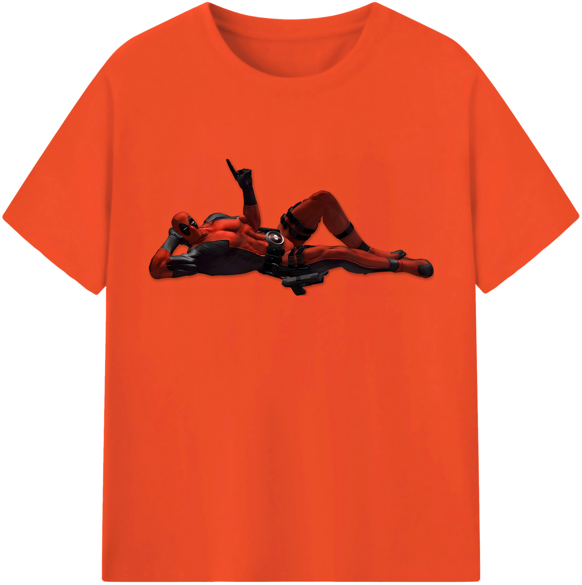 （画像用） Deadpool デッドプール 綿100％半袖Tシャツ（フロントプリント）