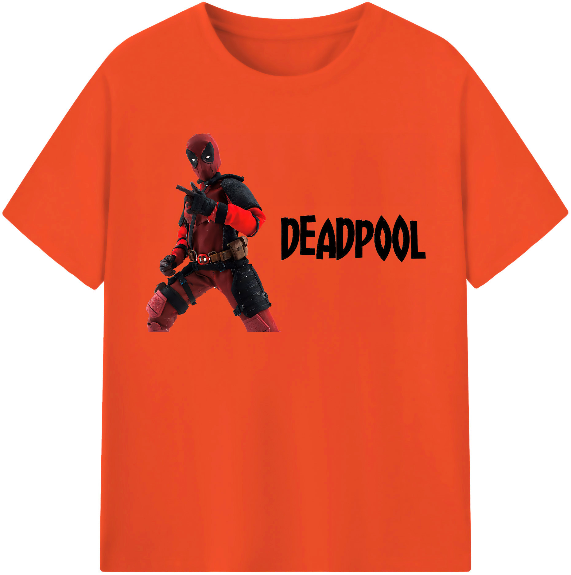 （画像用） Deadpool デッドプール 綿100％半袖Tシャツ（フロントプリント）