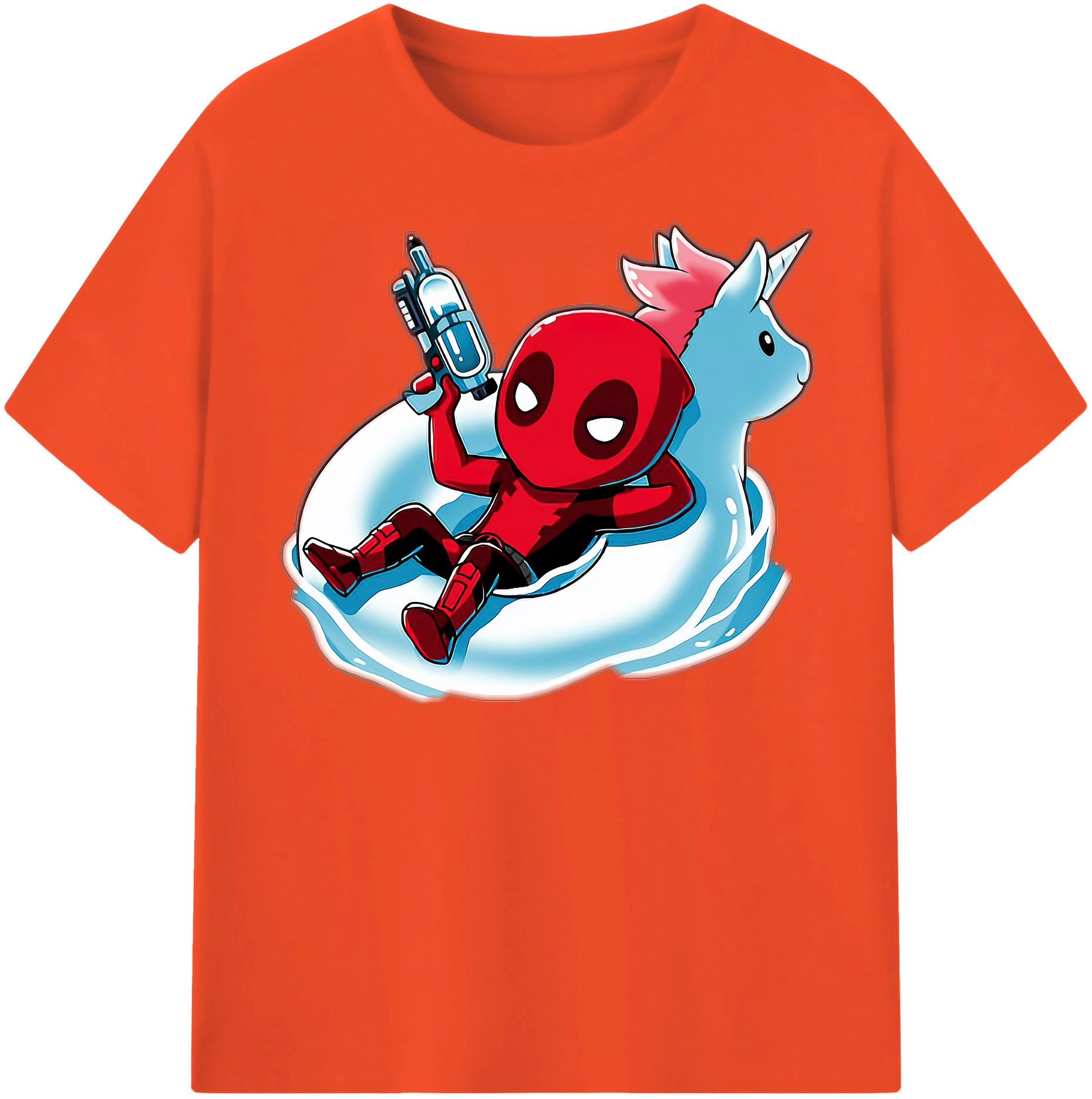 （画像用） Deadpool デッドプール 綿100％半袖Tシャツ（フロントプリント）