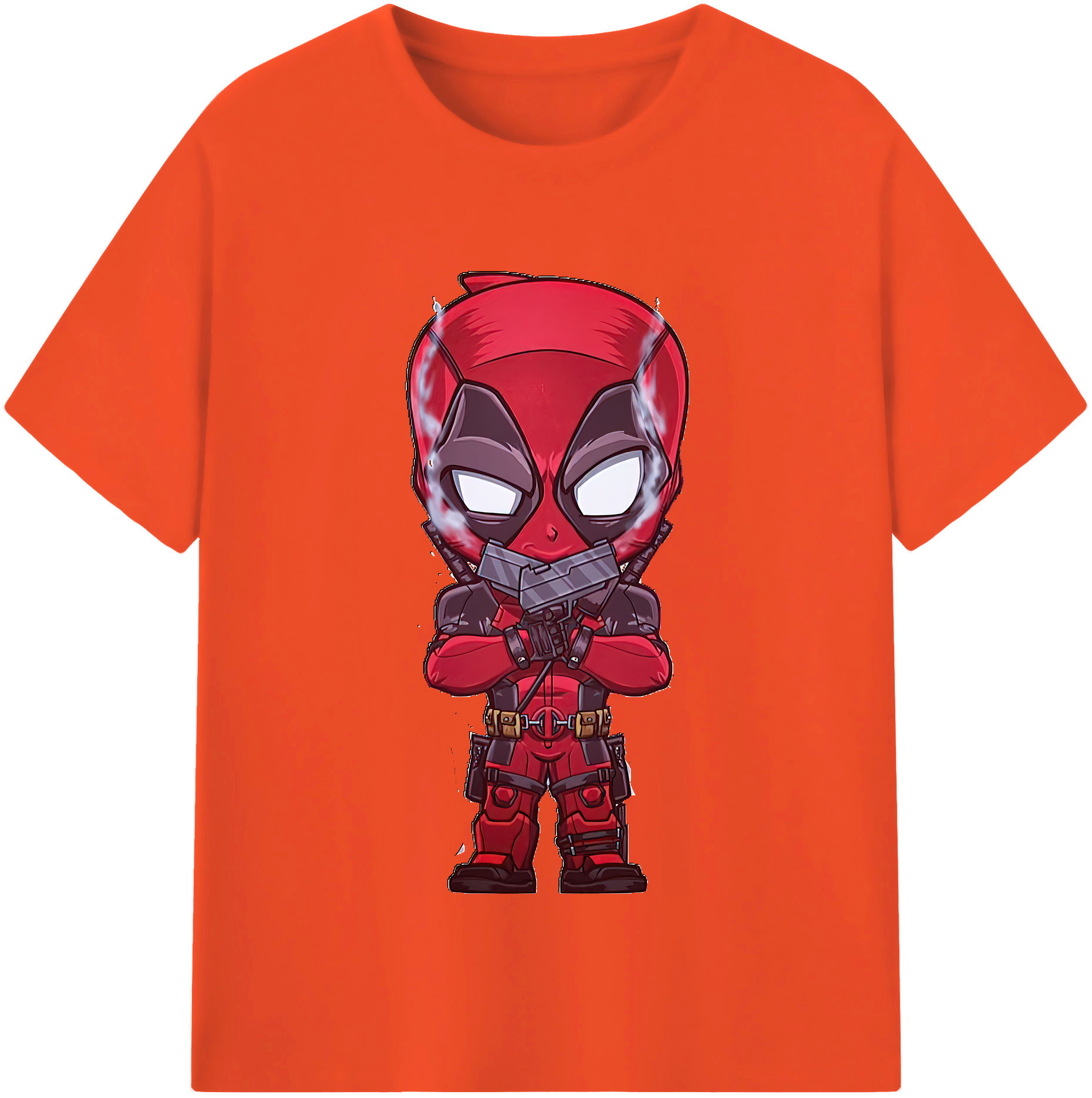 （画像用） Deadpool デッドプール 綿100％半袖Tシャツ（フロントプリント）