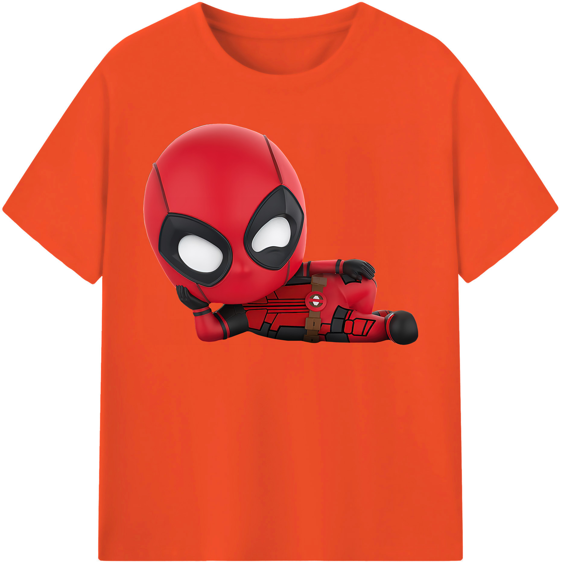 （画像用） Deadpool デッドプール 綿100％半袖Tシャツ（フロントプリント）