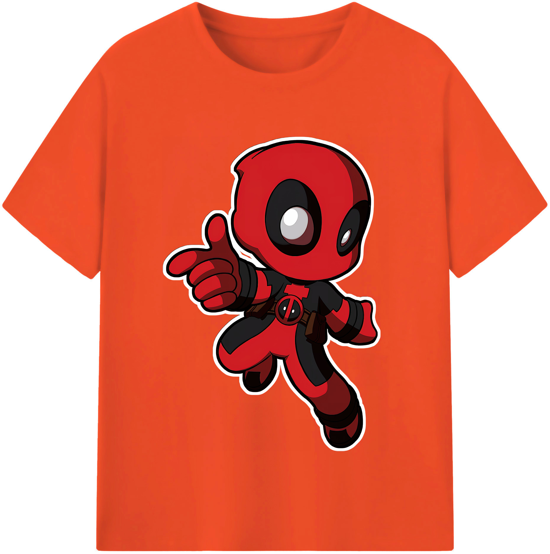（画像用） Deadpool デッドプール 綿100％半袖Tシャツ（フロントプリント）