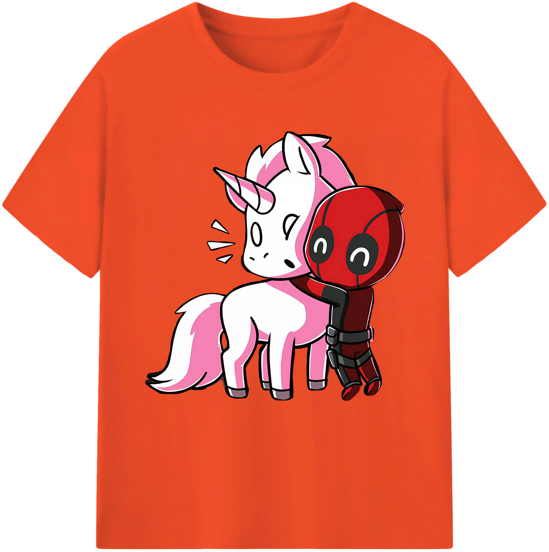 （画像用） Deadpool デッドプール 綿100％半袖Tシャツ（フロントプリント）