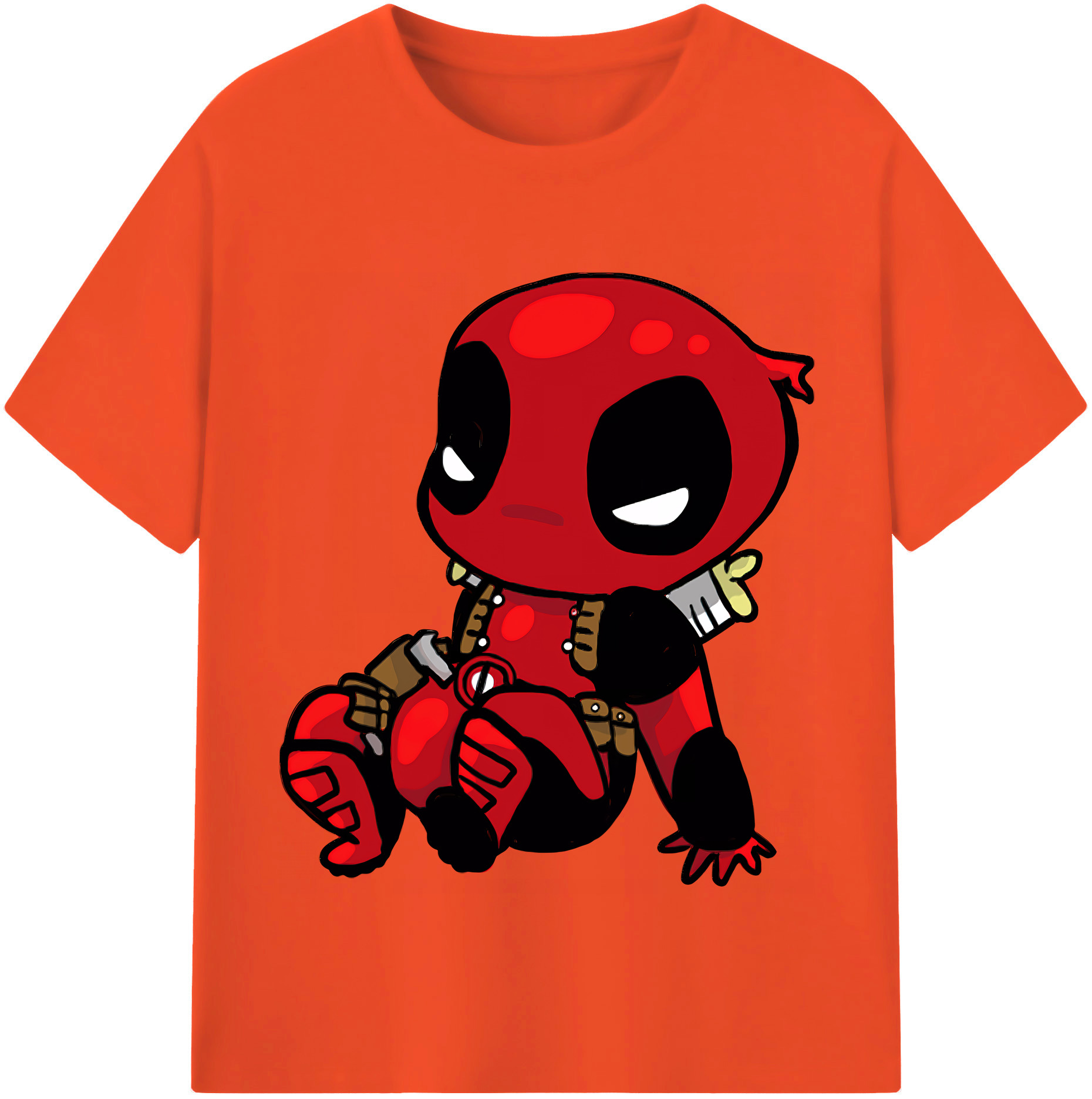 （画像用） Deadpool デッドプール 綿100％半袖Tシャツ（フロントプリント）