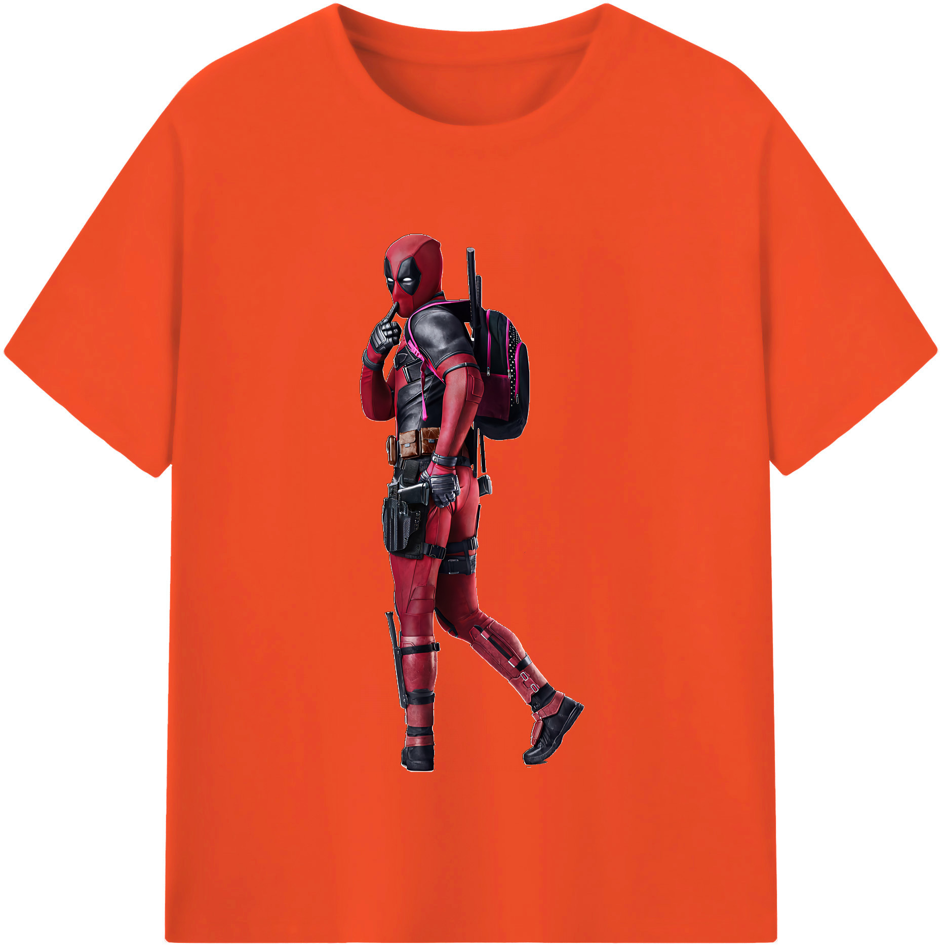 （画像用） Deadpool デッドプール 綿100％半袖Tシャツ（フロントプリント）