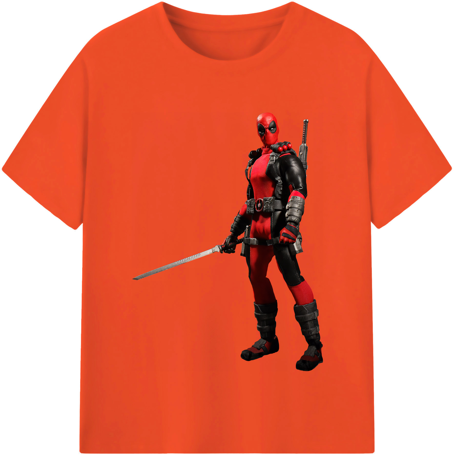 （画像用） Deadpool デッドプール 綿100％半袖Tシャツ（フロントプリント）
