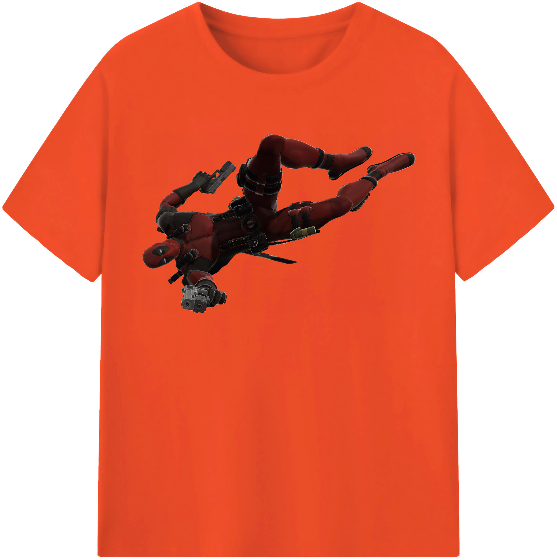 （画像用） Deadpool デッドプール 綿100％半袖Tシャツ（フロントプリント）