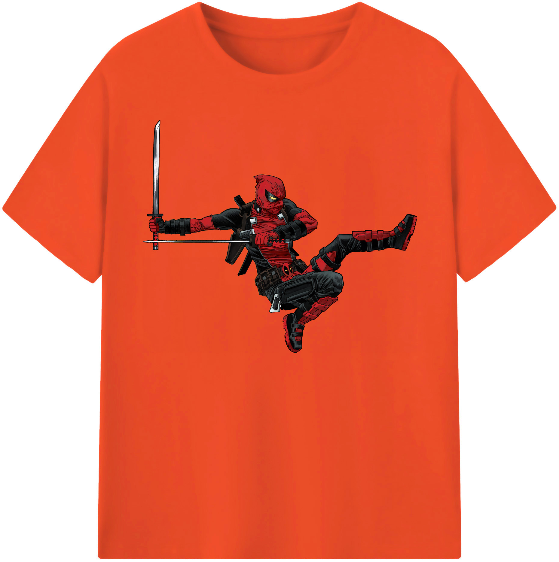 （画像用） Deadpool デッドプール 綿100％半袖Tシャツ（フロントプリント）