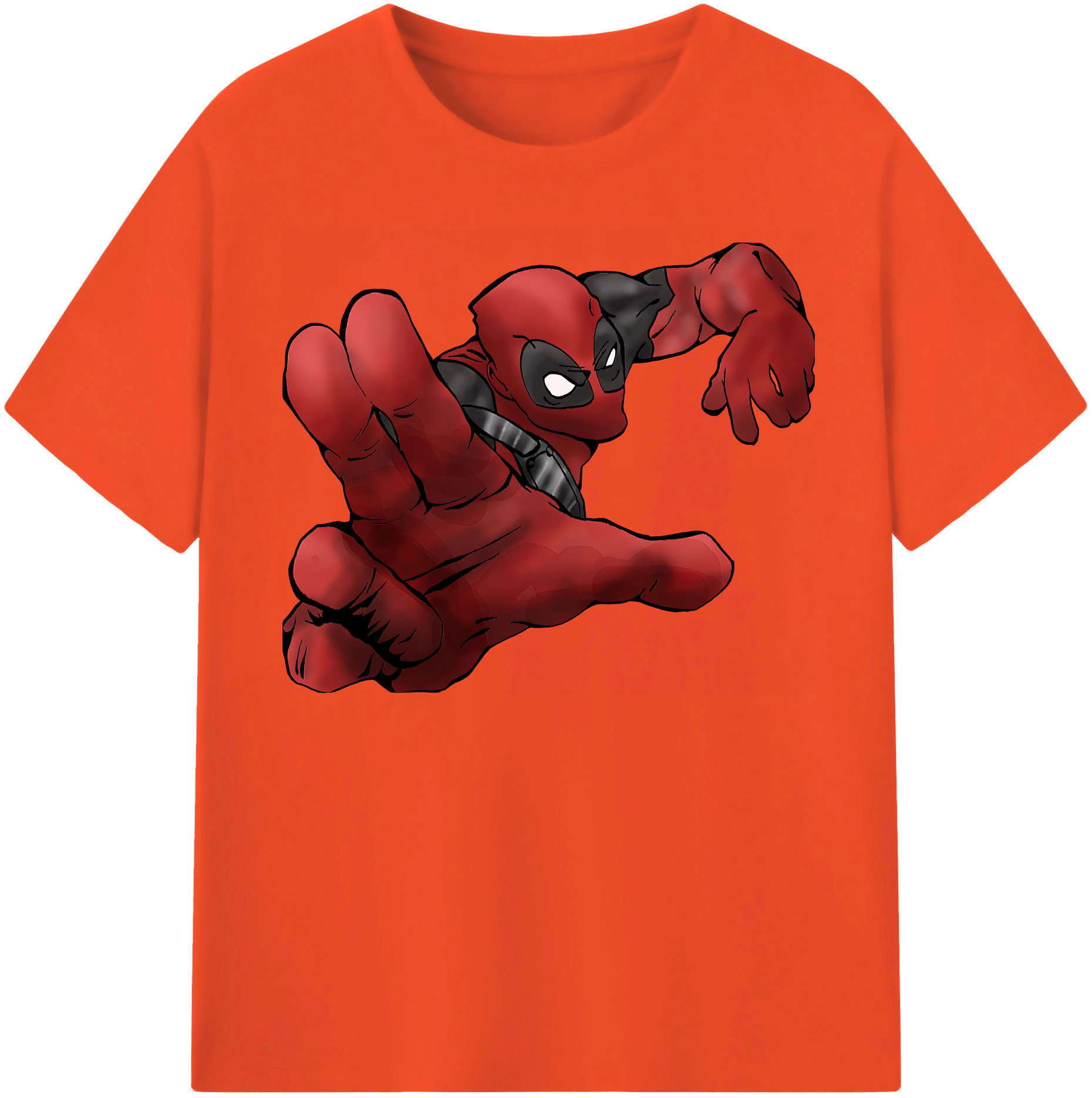 （画像用） Deadpool デッドプール 綿100％半袖Tシャツ（フロントプリント）
