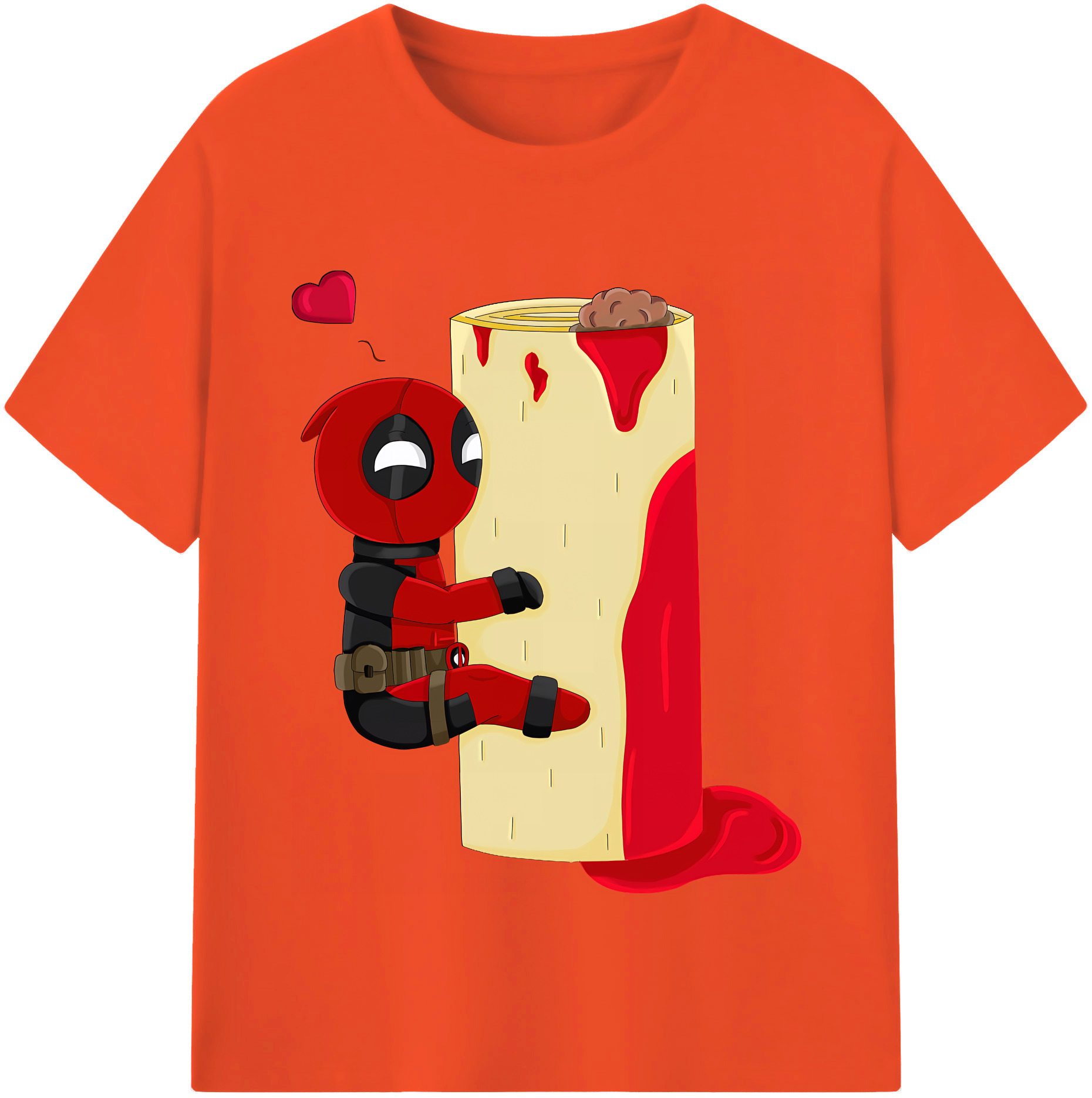 （画像用） Deadpool デッドプール 綿100％半袖Tシャツ（フロントプリント）