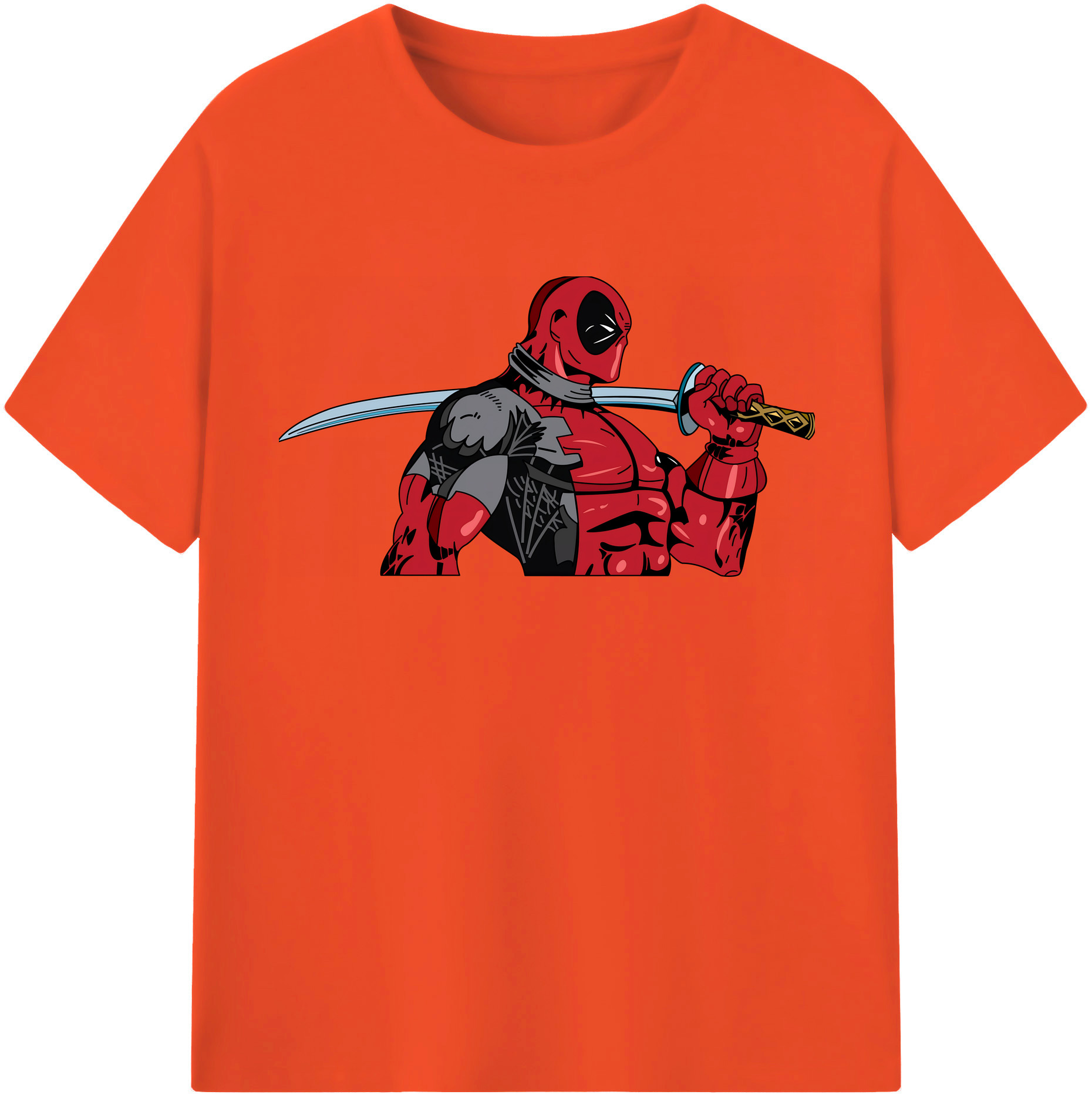 （画像用） Deadpool デッドプール 綿100％半袖Tシャツ（フロントプリント）