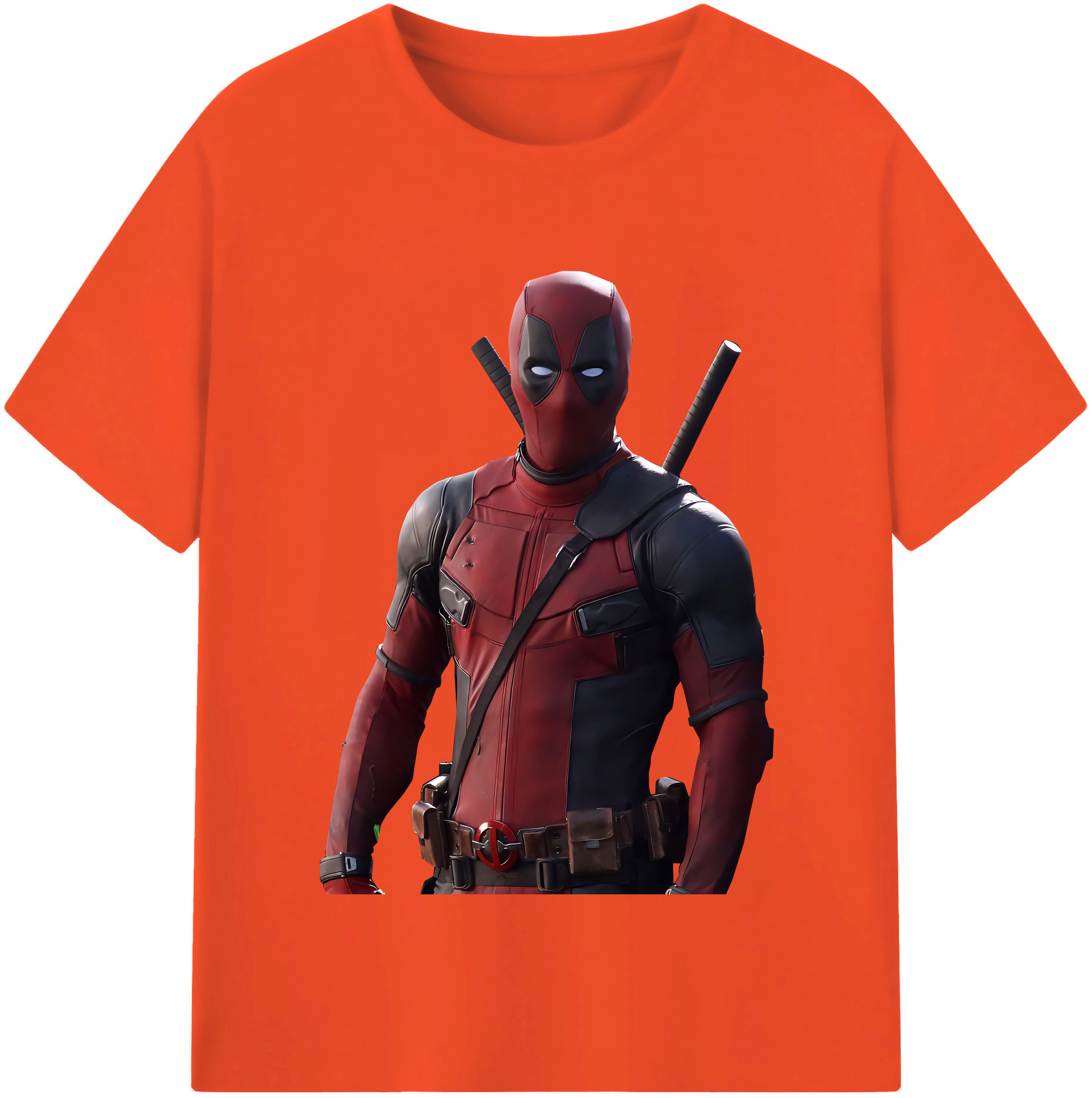 （画像用） Deadpool デッドプール 綿100％半袖Tシャツ（フロントプリント）