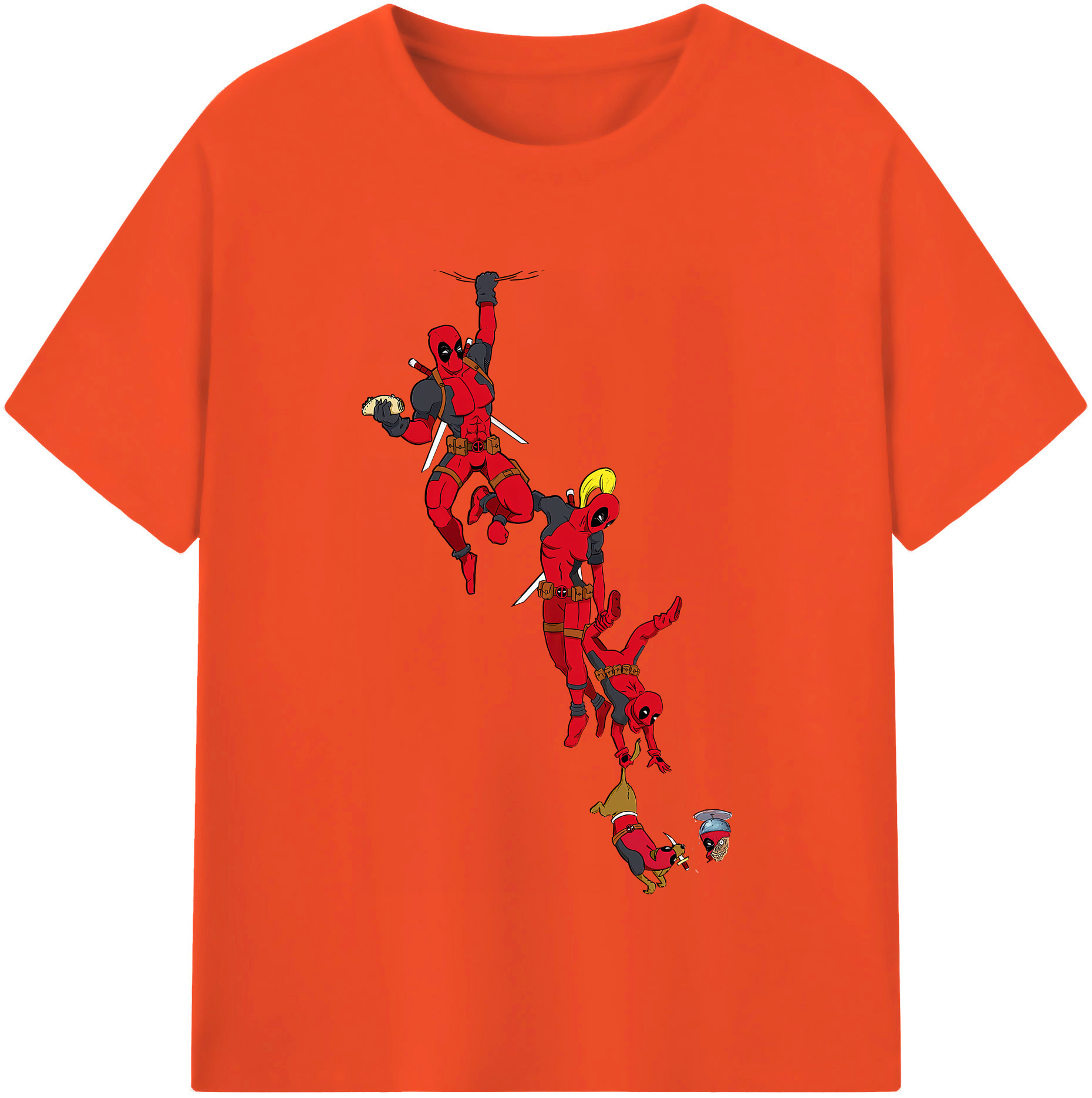 （画像用） Deadpool デッドプール 綿100％半袖Tシャツ（フロントプリント）