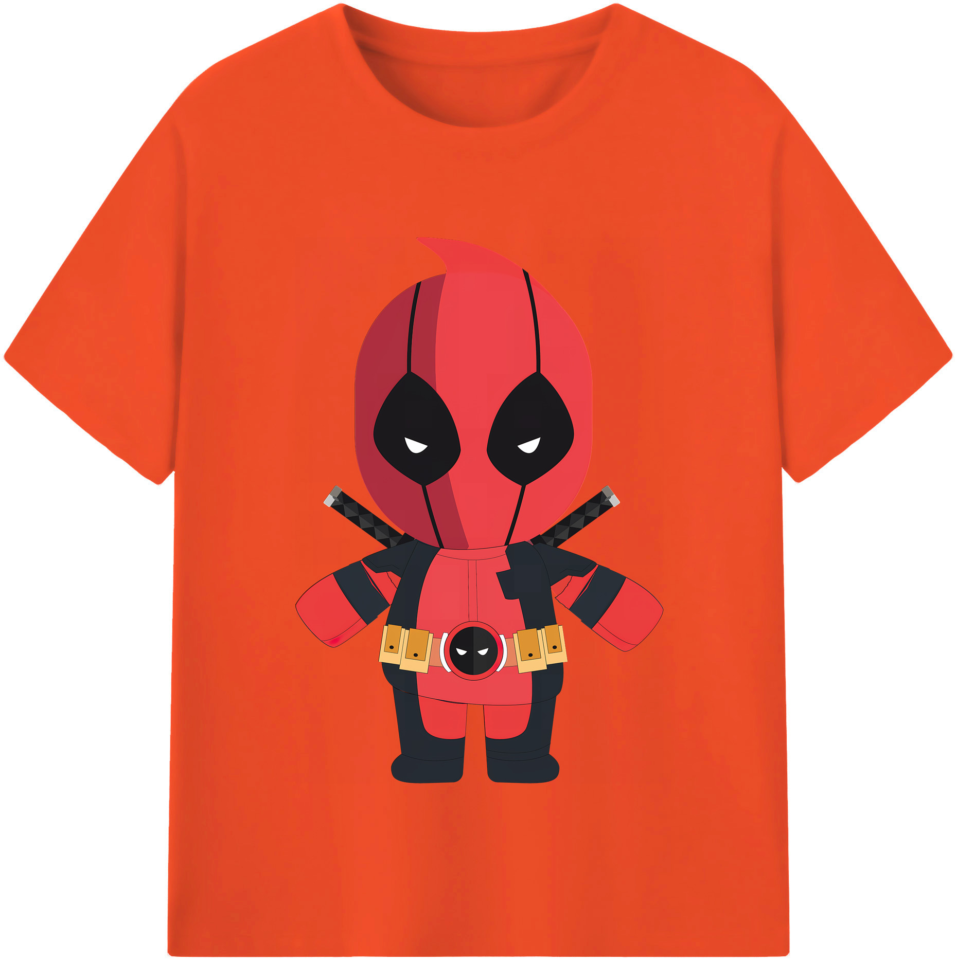 （画像用） Deadpool デッドプール 綿100％半袖Tシャツ（フロントプリント）