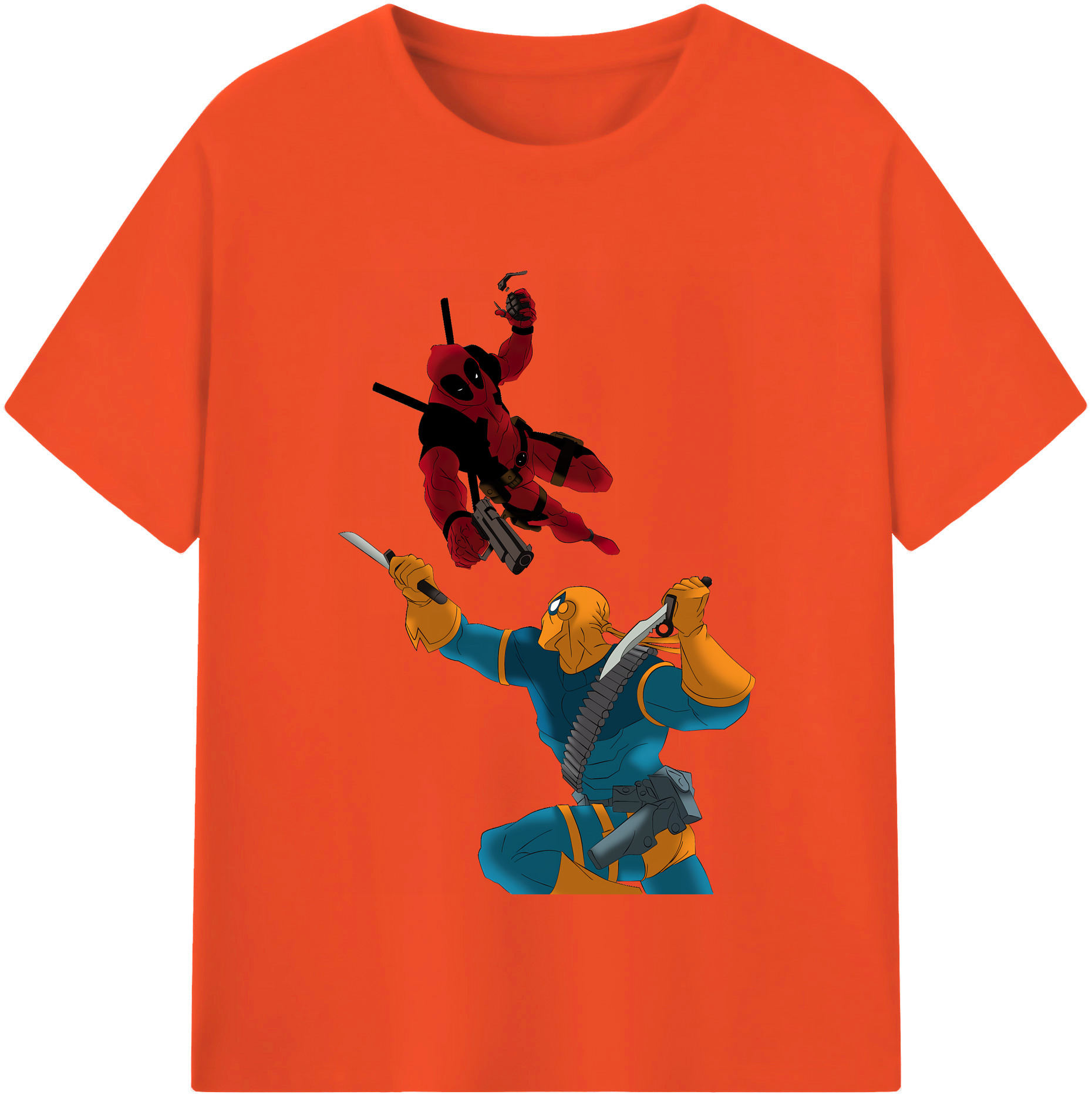 （画像用） Deadpool デッドプール 綿100％半袖Tシャツ（フロントプリント）