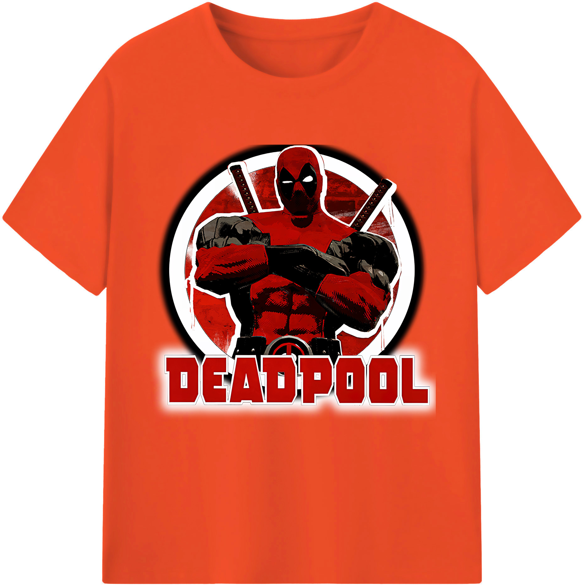 （画像用） Deadpool デッドプール 綿100％半袖Tシャツ（フロントプリント）