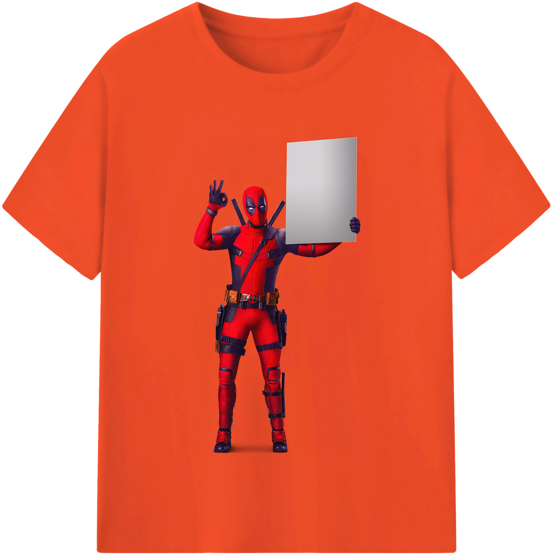 （画像用） Deadpool デッドプール 綿100％半袖Tシャツ（フロントプリント）