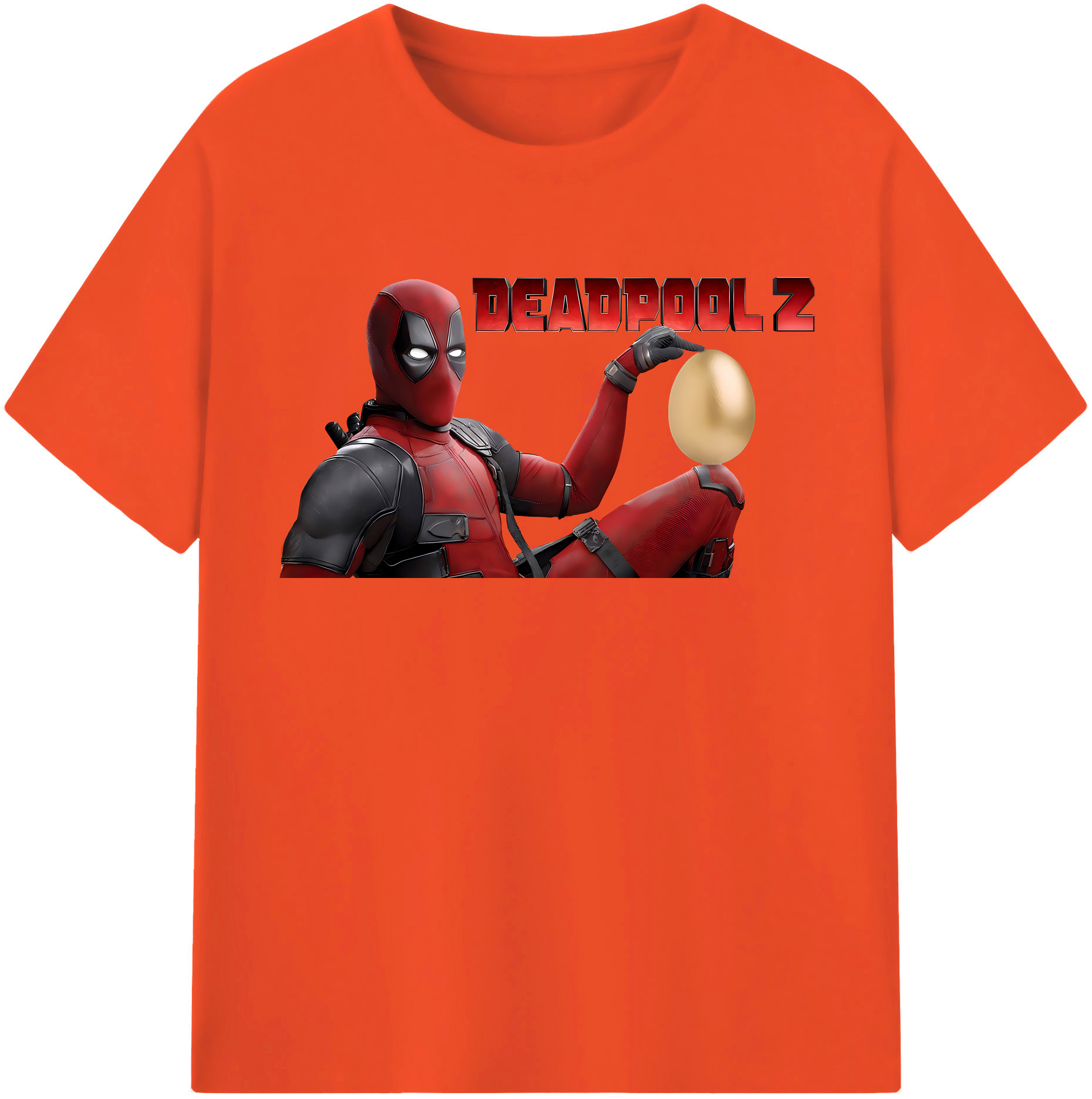 （画像用） Deadpool デッドプール 綿100％半袖Tシャツ（フロントプリント）