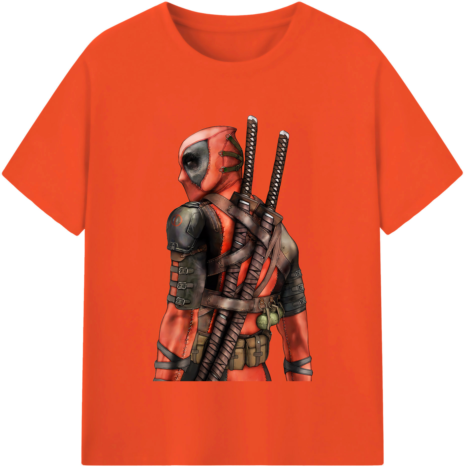 （画像用） Deadpool デッドプール 綿100％半袖Tシャツ（フロントプリント）