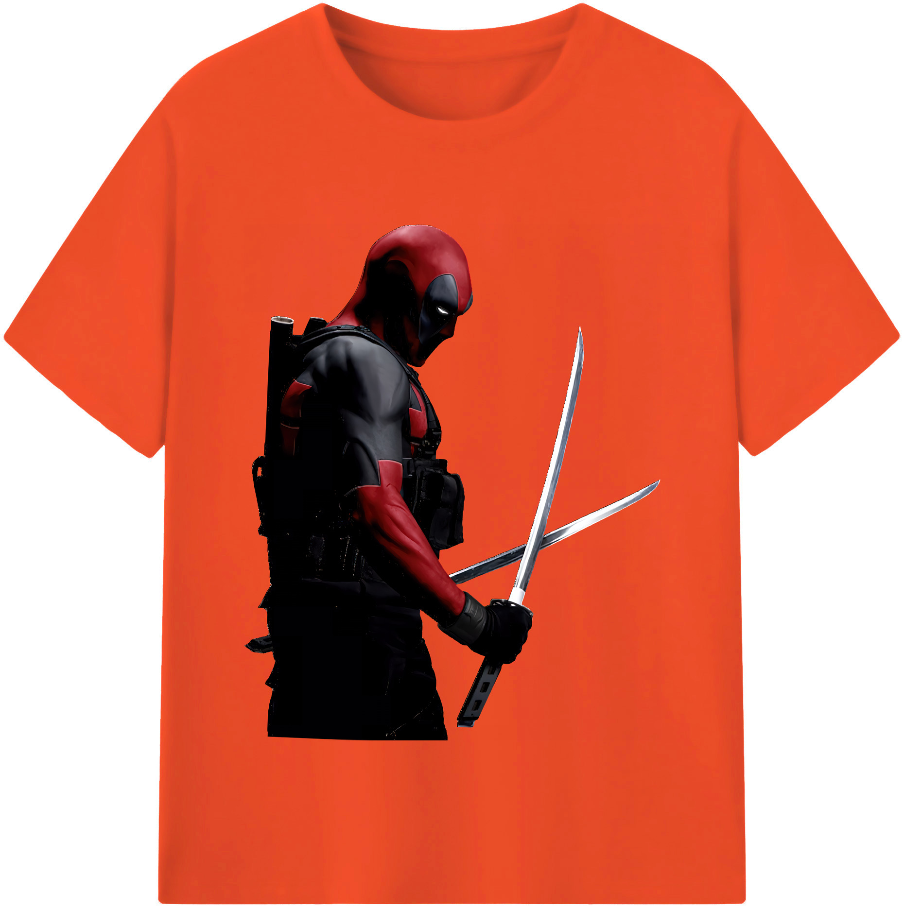 （画像用） Deadpool デッドプール 綿100％半袖Tシャツ（フロントプリント）