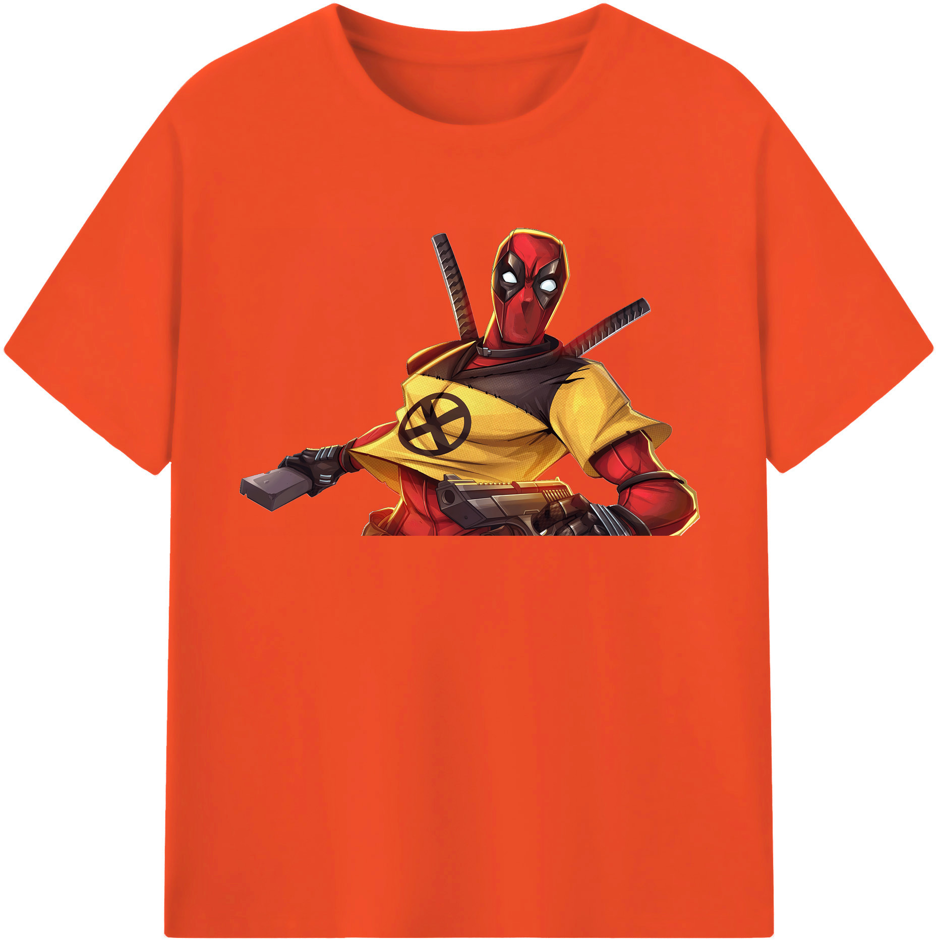 （画像用） Deadpool デッドプール 綿100％半袖Tシャツ（フロントプリント）