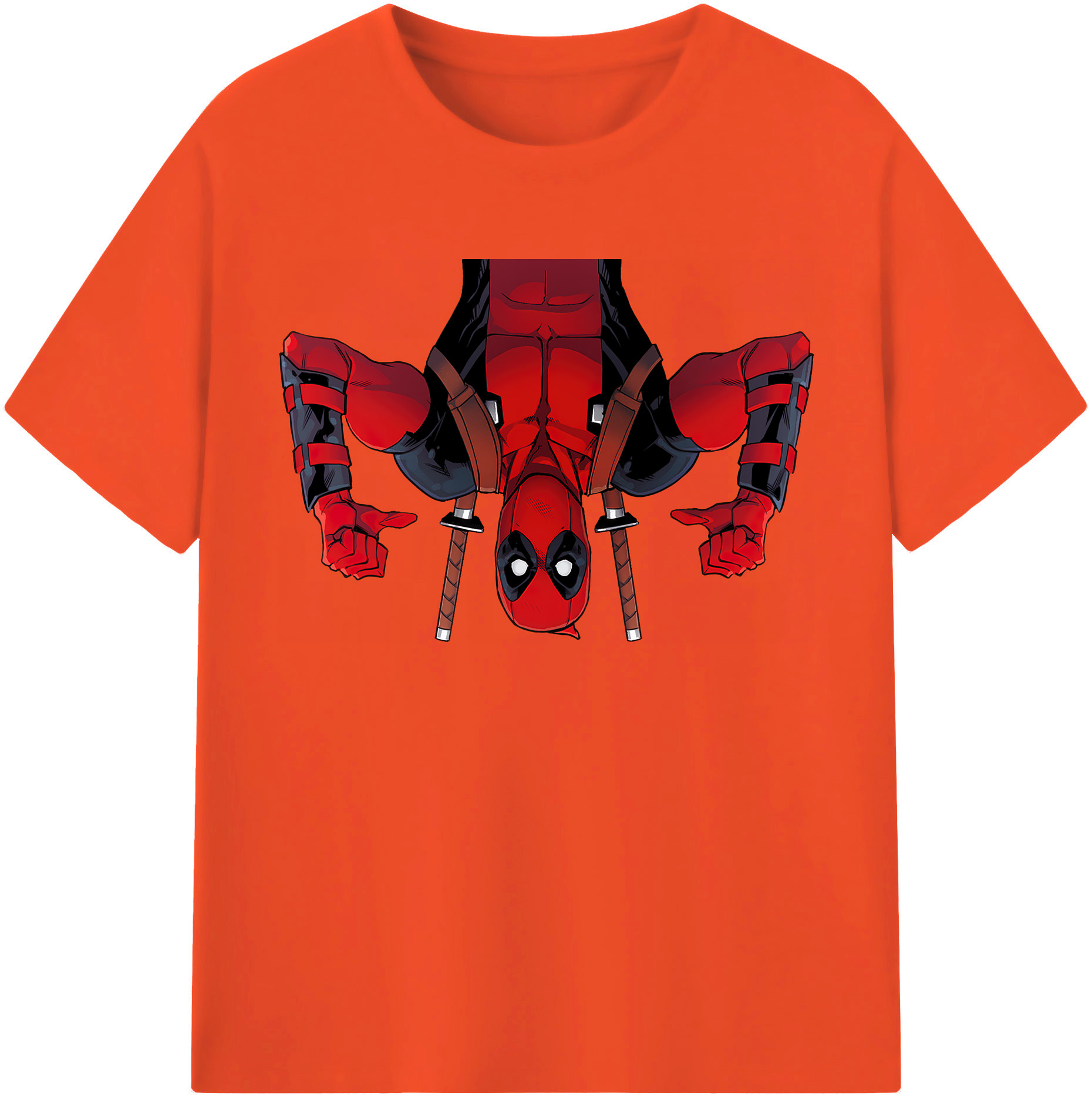 （画像用） Deadpool デッドプール 綿100％半袖Tシャツ（フロントプリント）