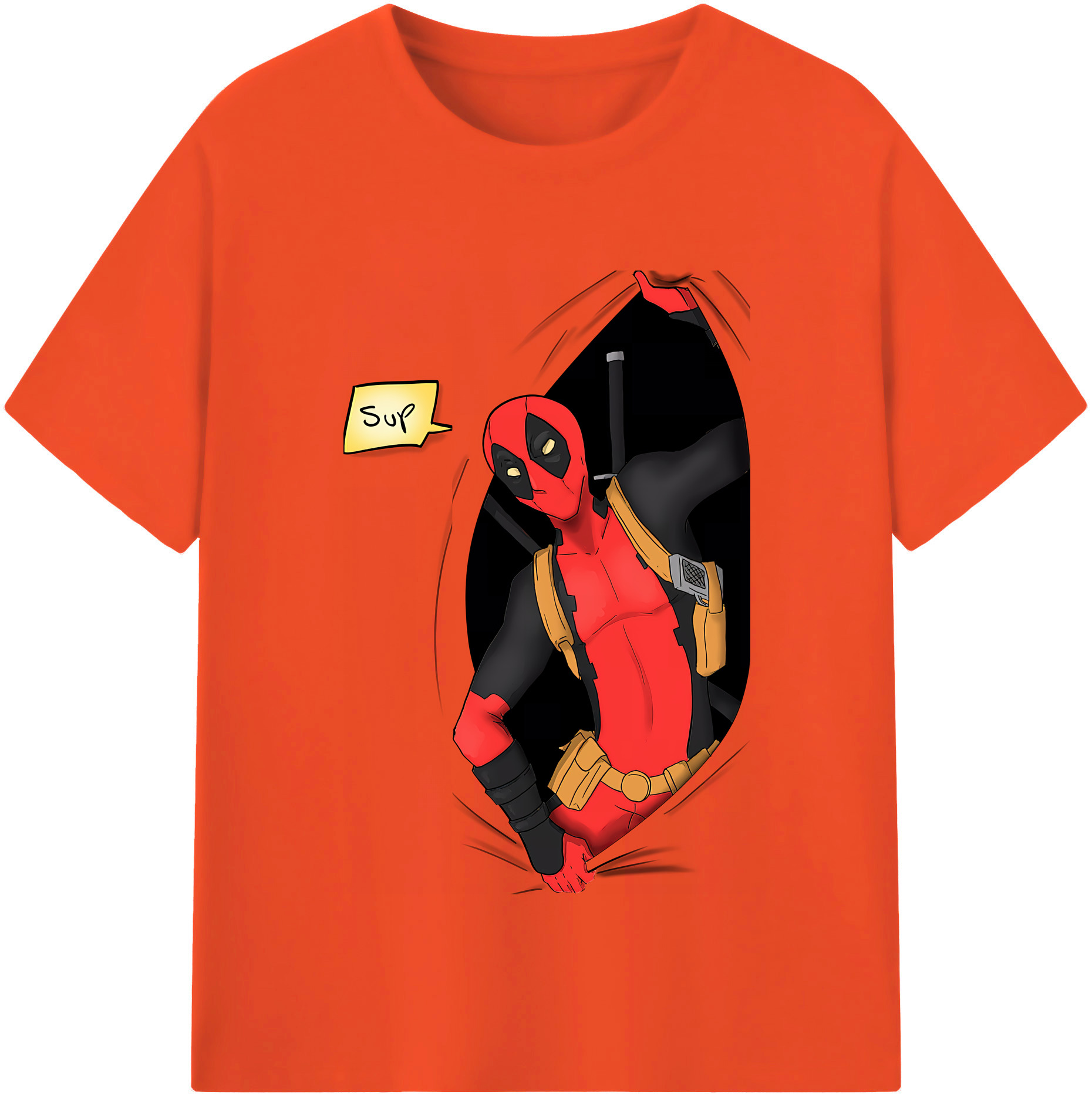 （画像用） Deadpool デッドプール 綿100％半袖Tシャツ（フロントプリント）