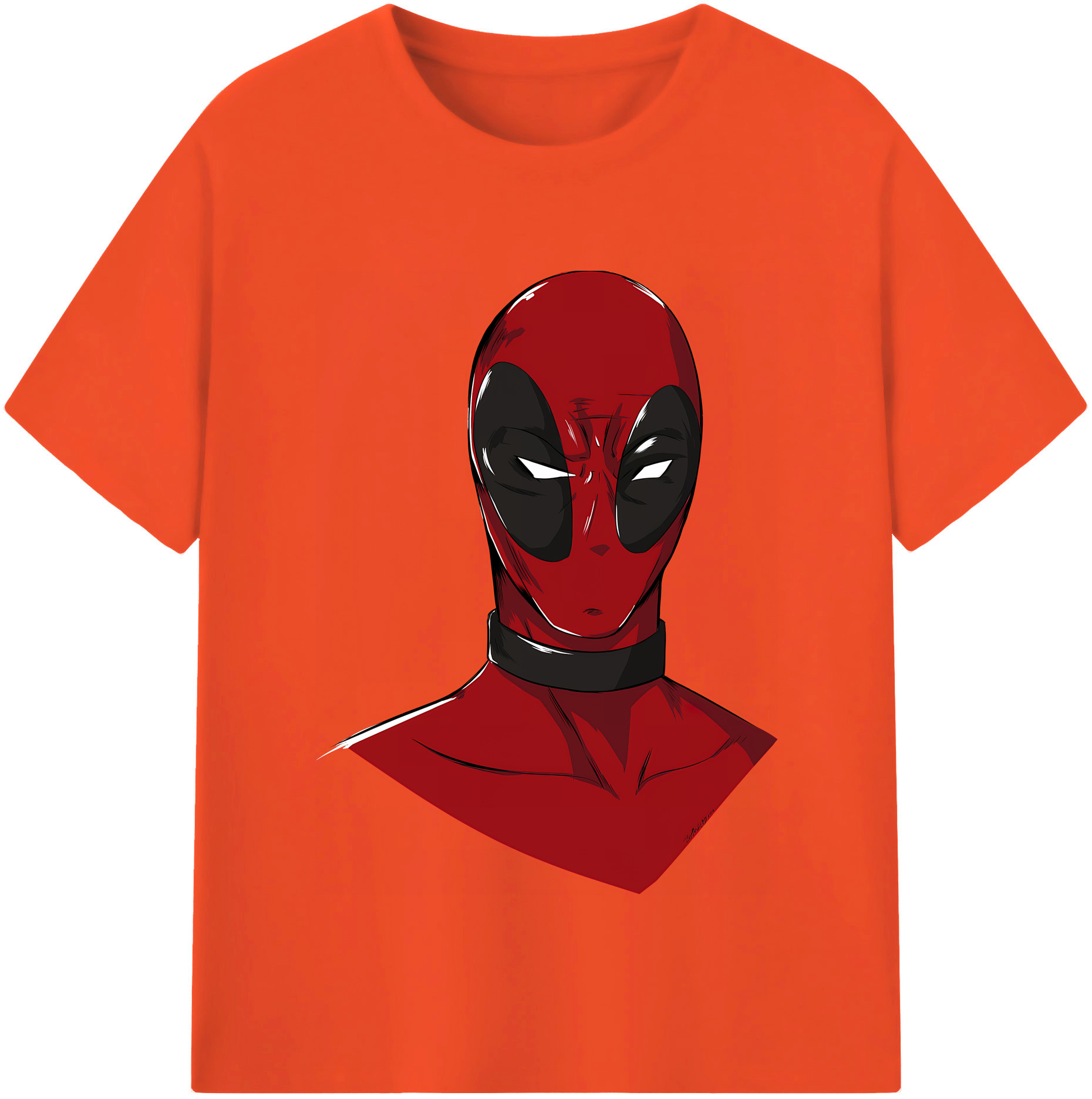 （画像用） Deadpool デッドプール 綿100％半袖Tシャツ（フロントプリント）