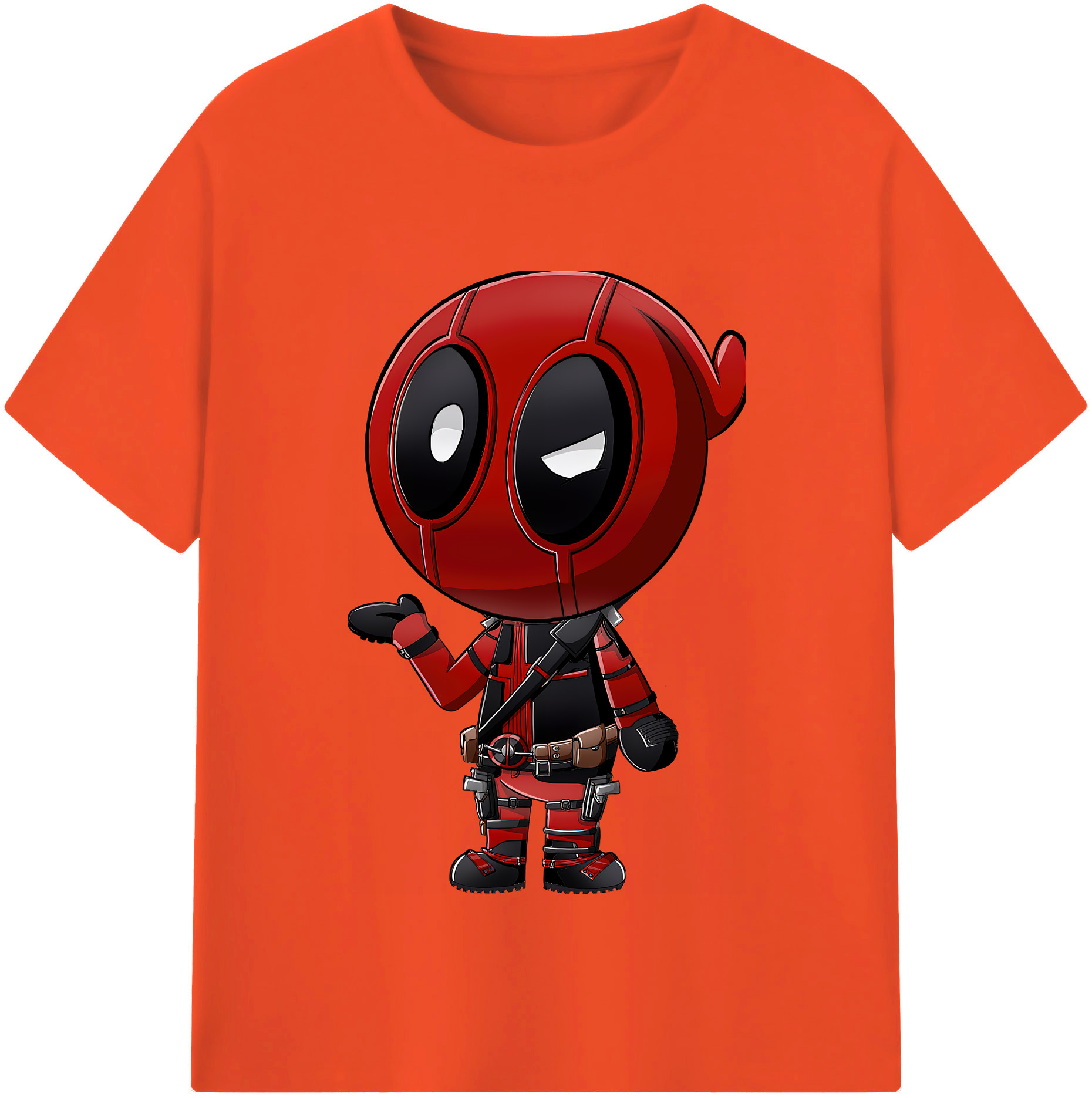 （画像用） Deadpool デッドプール 綿100％半袖Tシャツ（フロントプリント）