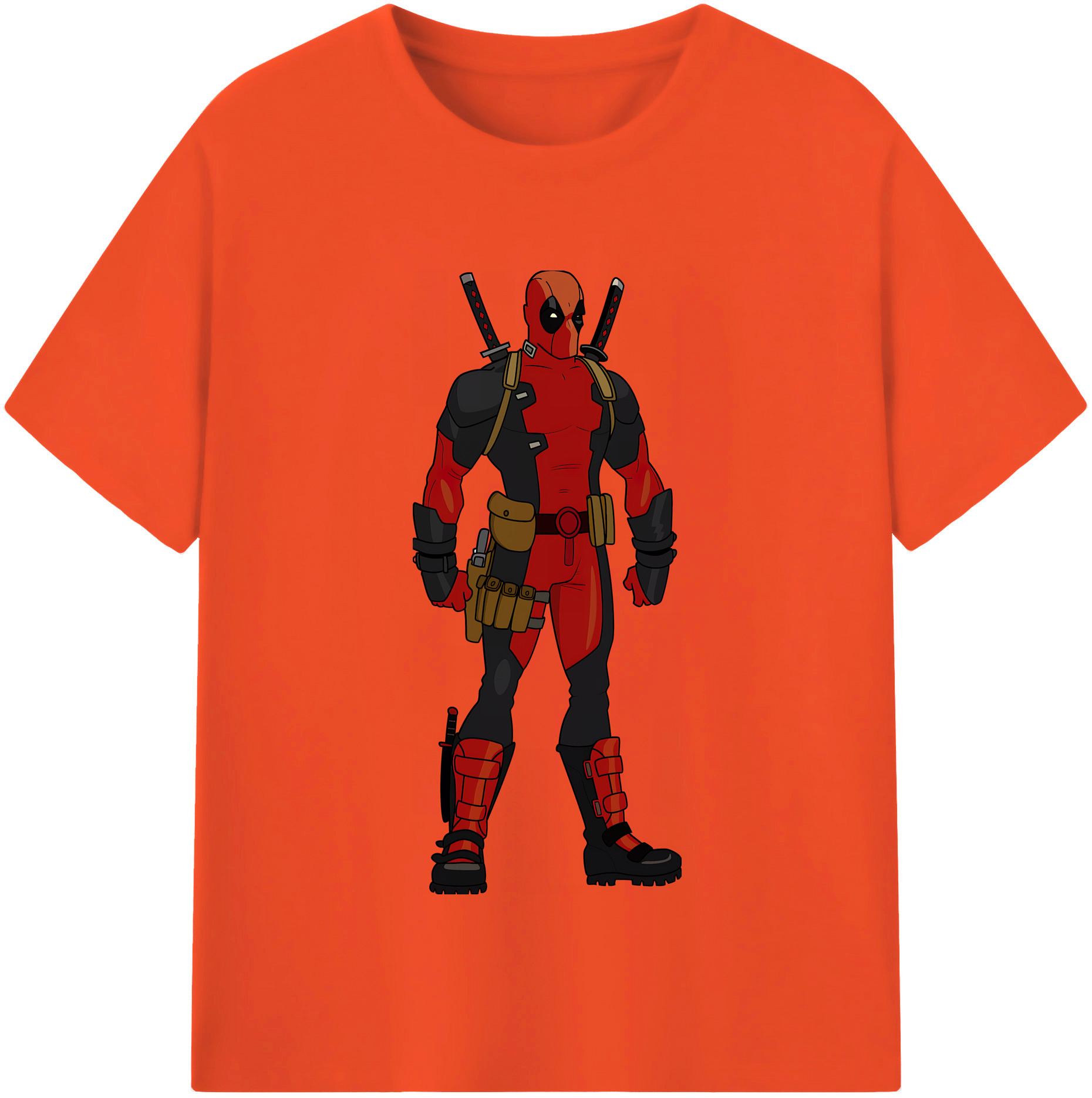 （画像用） Deadpool デッドプール 綿100％半袖Tシャツ（フロントプリント）