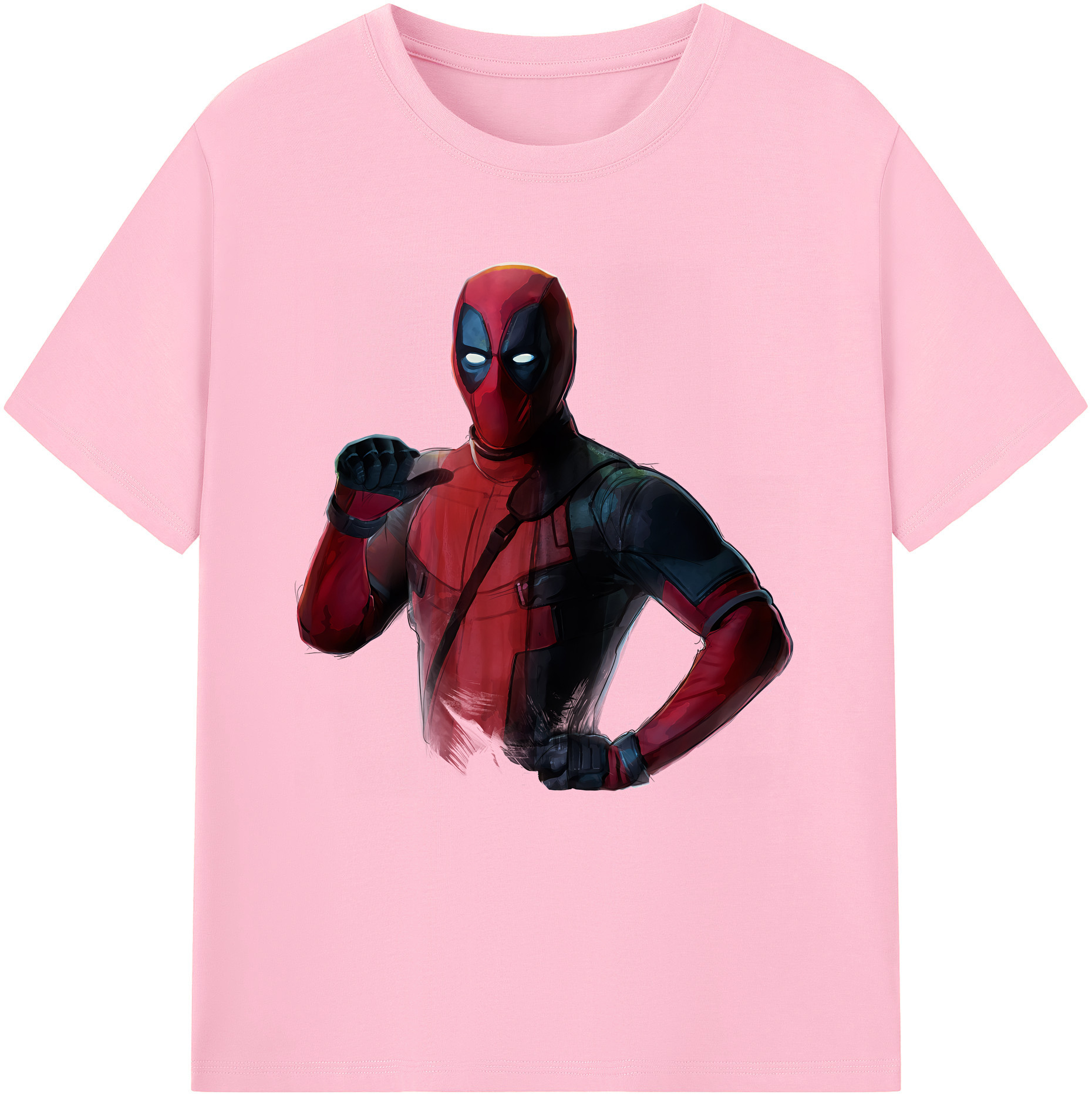 （画像用） Deadpool デッドプール 綿100％半袖Tシャツ（フロントプリント）