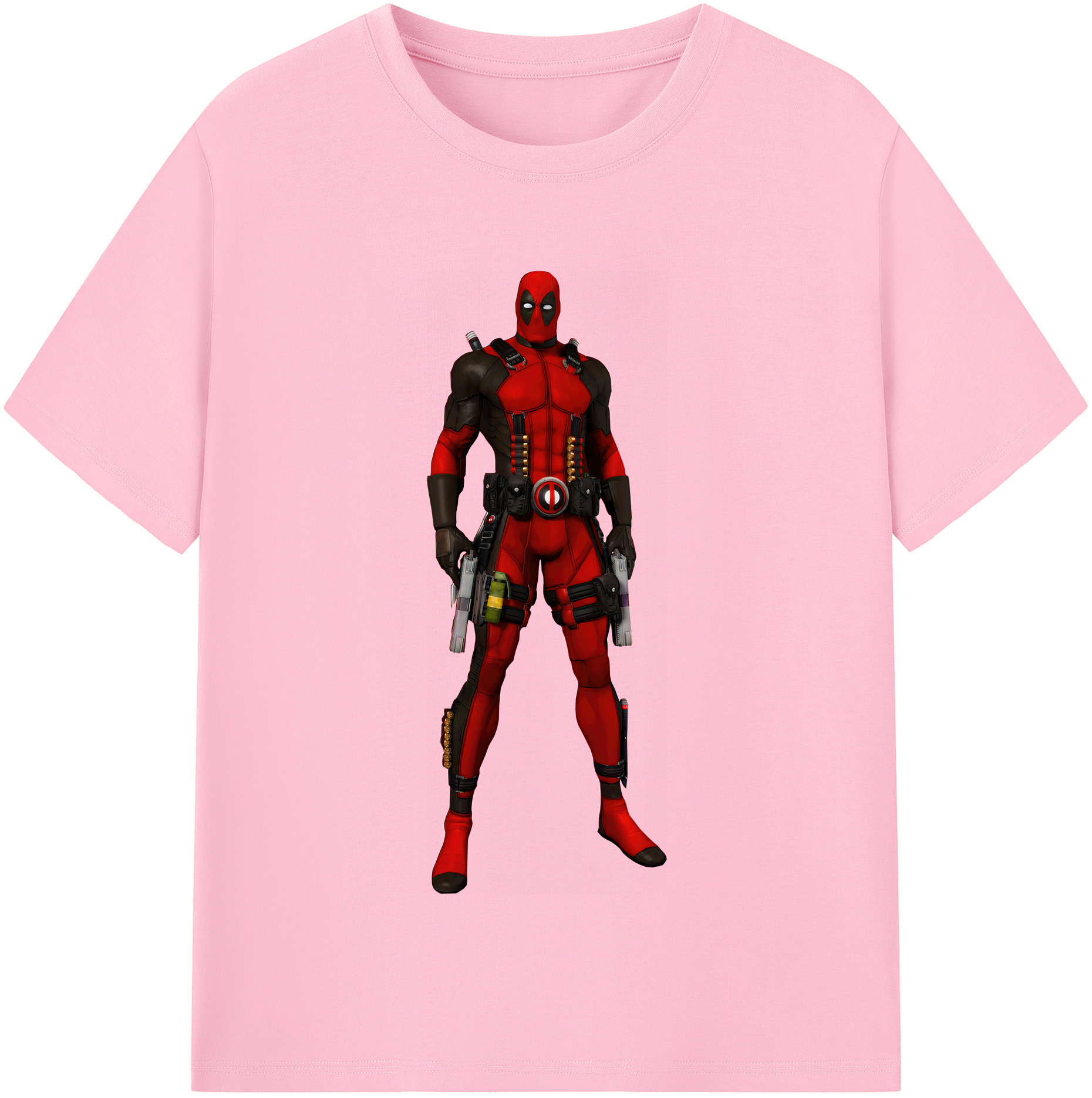 （画像用） Deadpool デッドプール 綿100％半袖Tシャツ（フロントプリント）