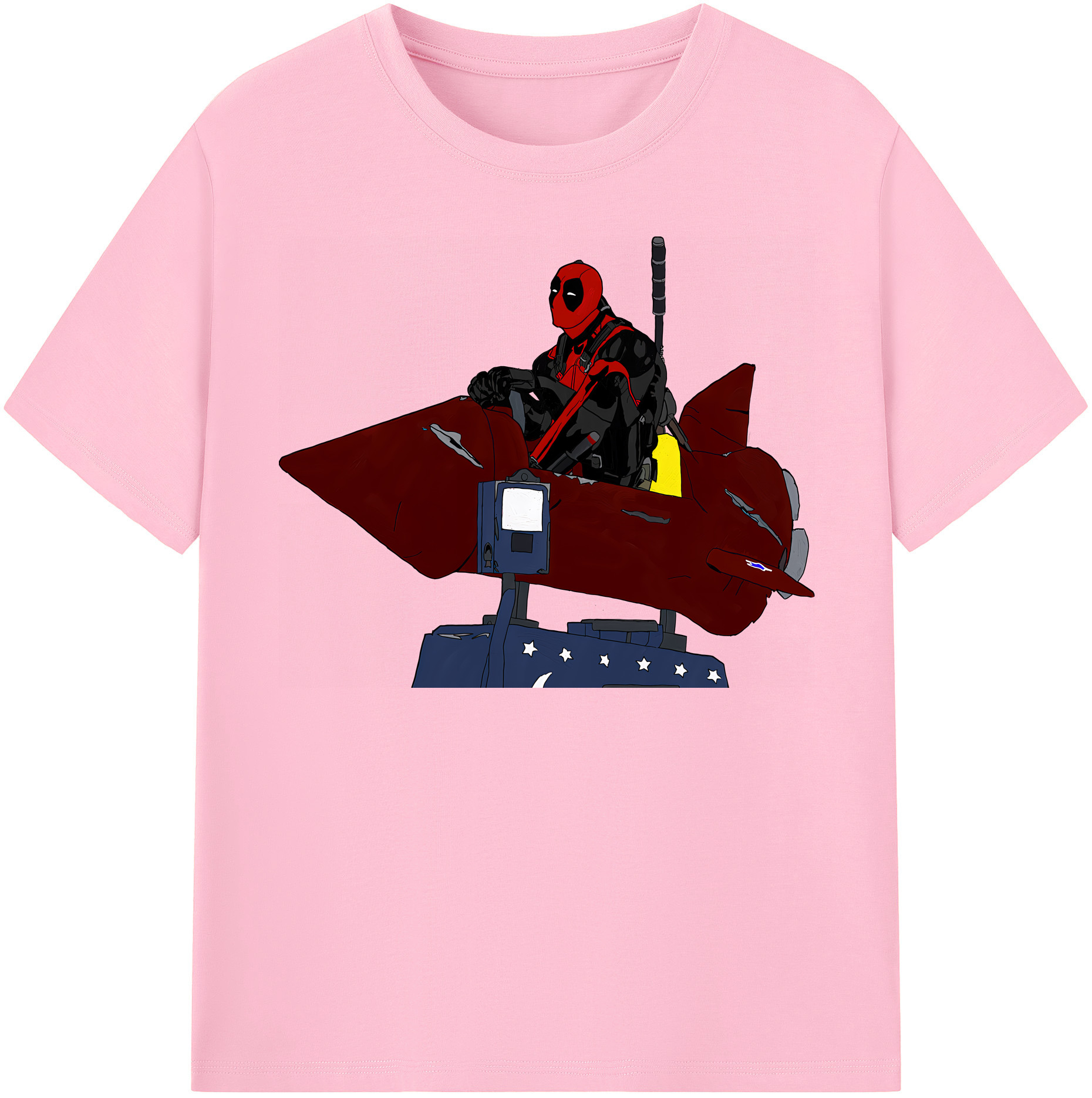 （画像用） Deadpool デッドプール 綿100％半袖Tシャツ（フロントプリント）