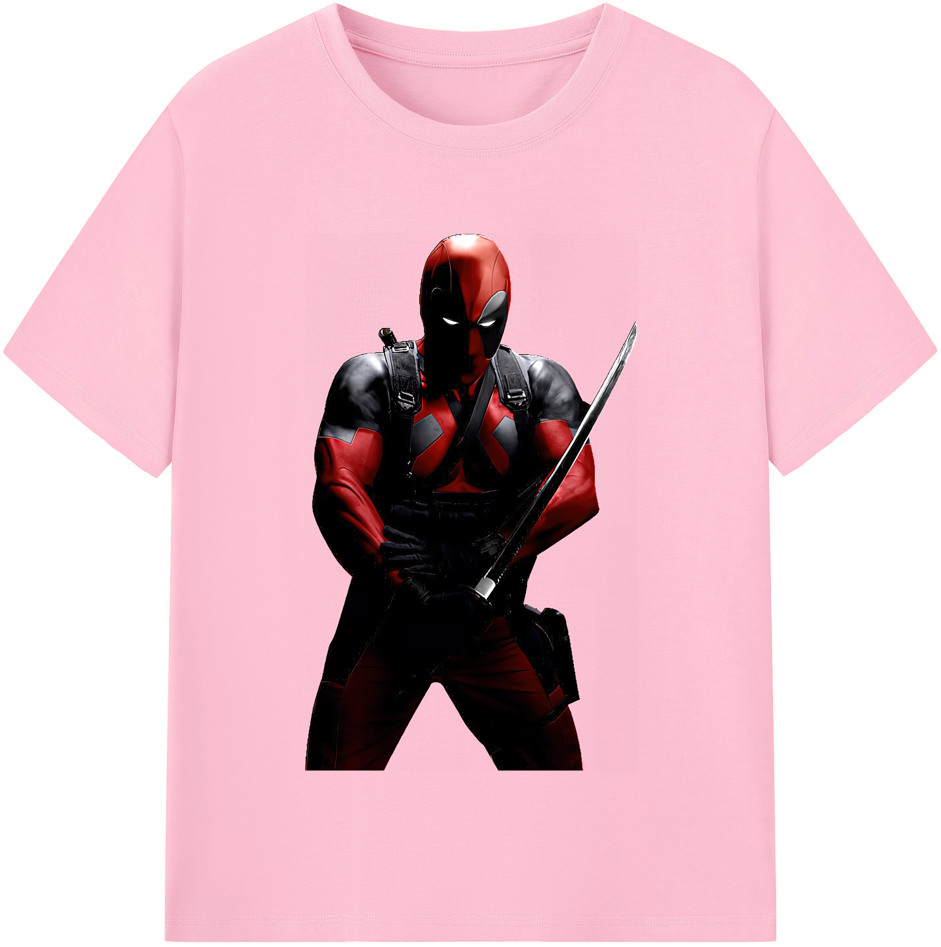 （画像用） Deadpool デッドプール 綿100％半袖Tシャツ（フロントプリント）