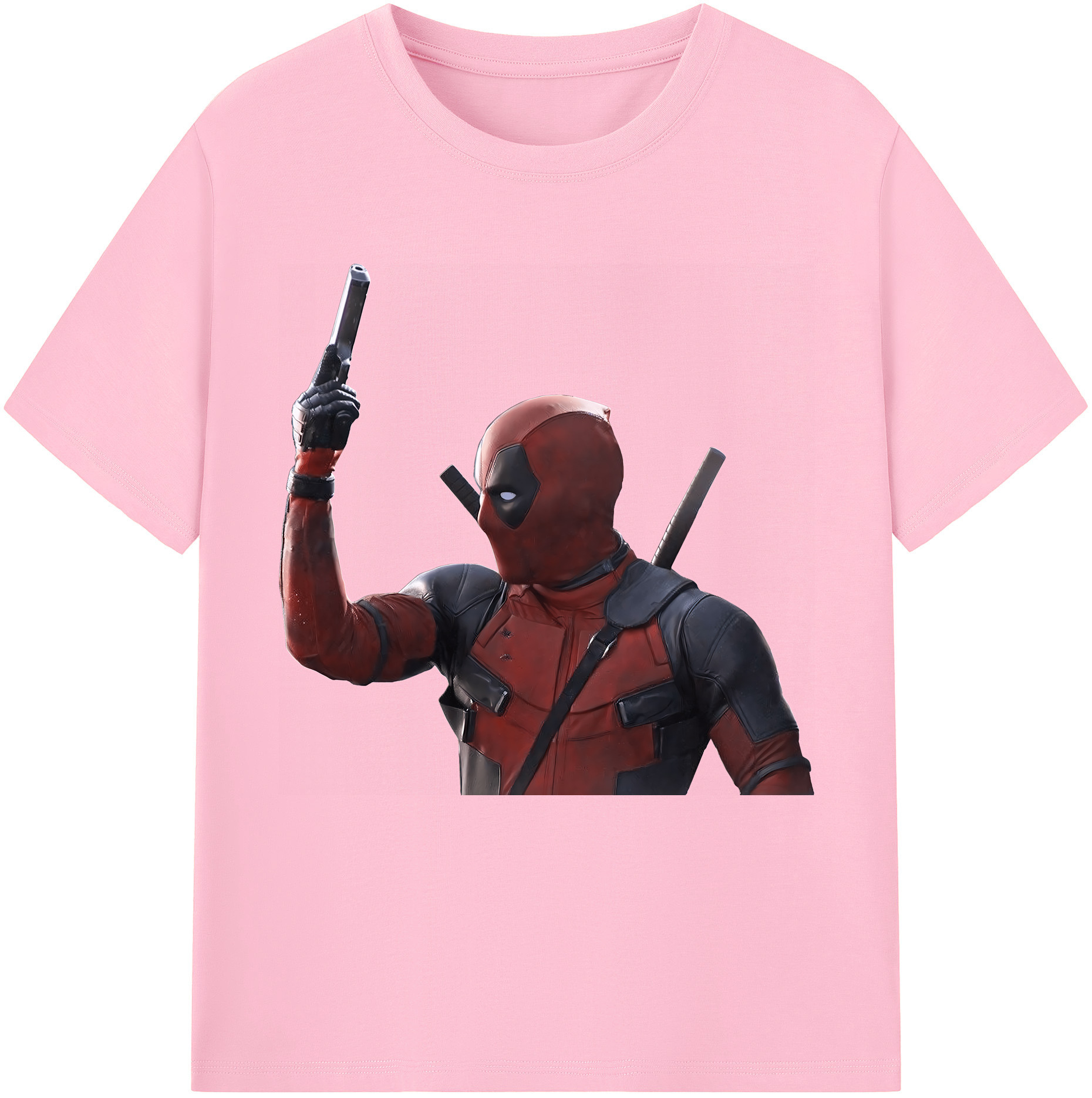 （画像用） Deadpool デッドプール 綿100％半袖Tシャツ（フロントプリント）