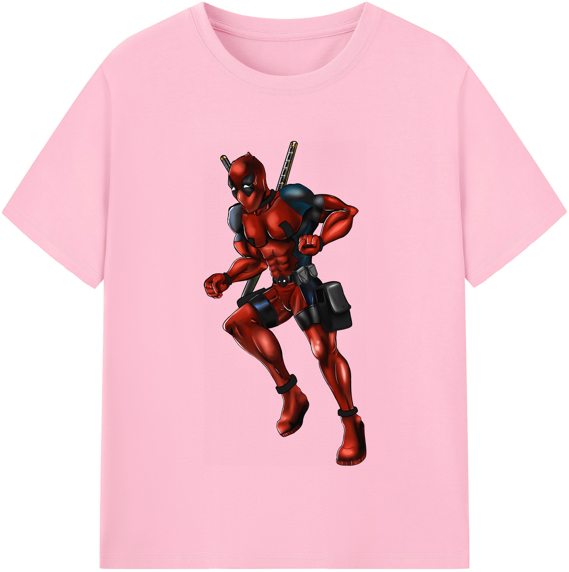 （画像用） Deadpool デッドプール 綿100％半袖Tシャツ（フロントプリント）