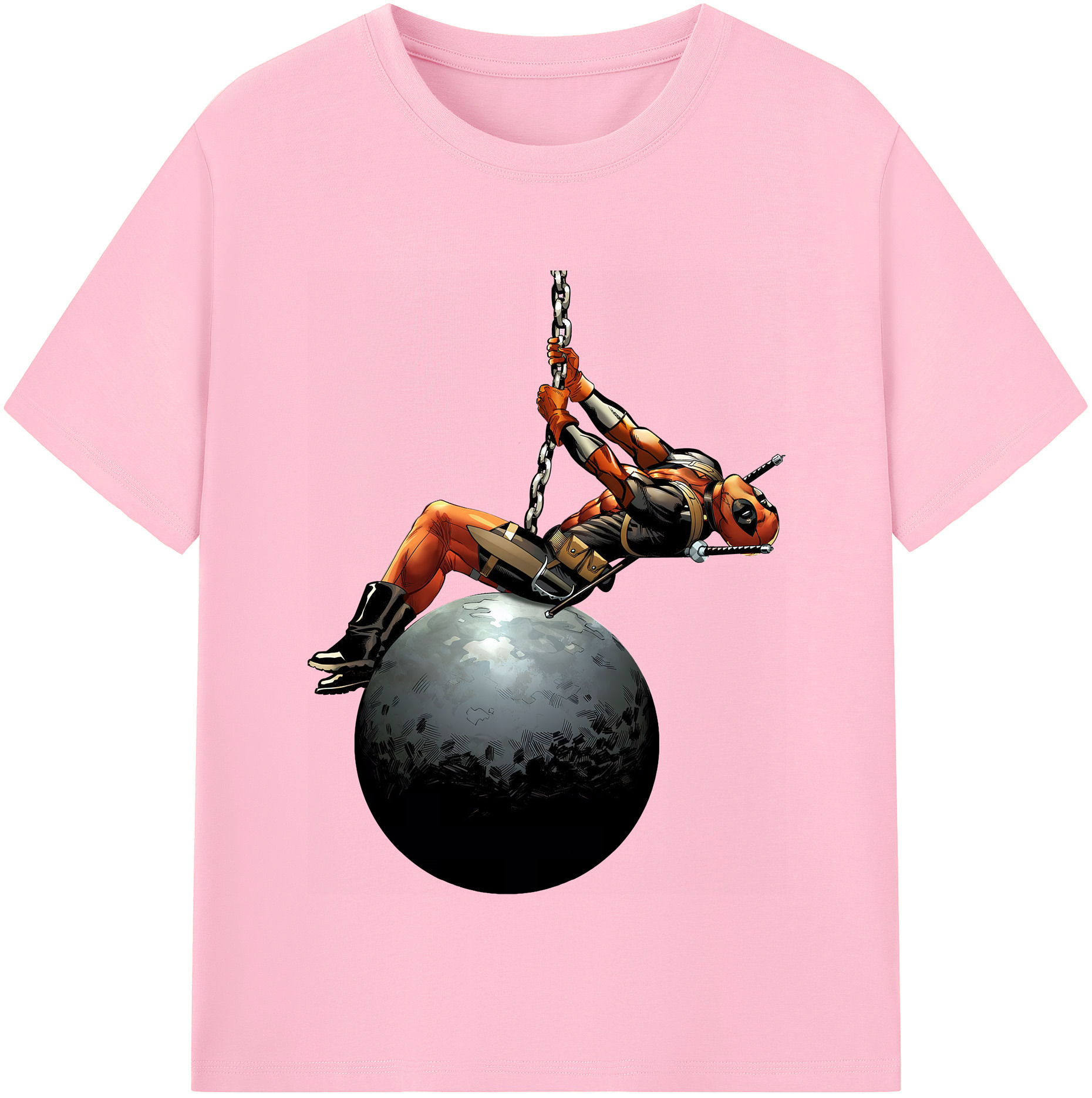 （画像用） Deadpool デッドプール 綿100％半袖Tシャツ（フロントプリント）