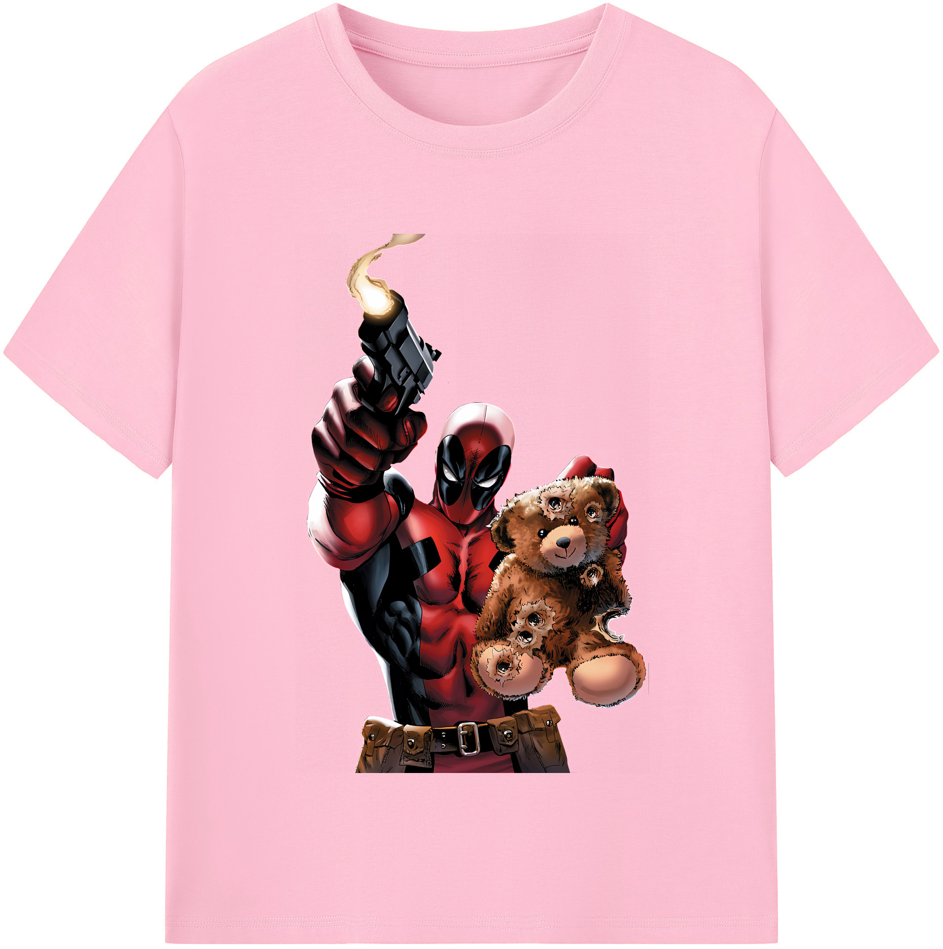 （画像用） Deadpool デッドプール 綿100％半袖Tシャツ（フロントプリント）