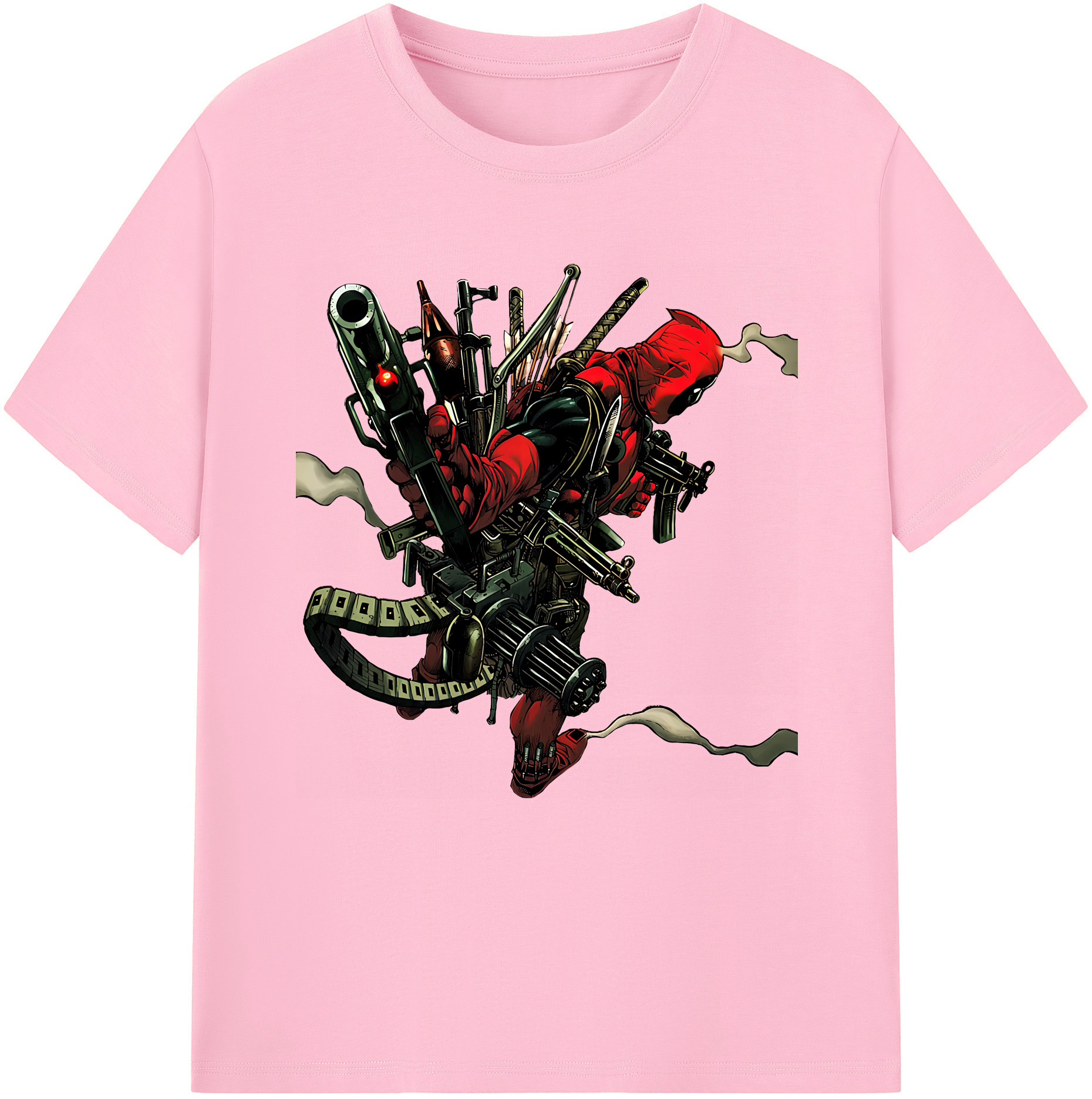 （画像用） Deadpool デッドプール 綿100％半袖Tシャツ（フロントプリント）