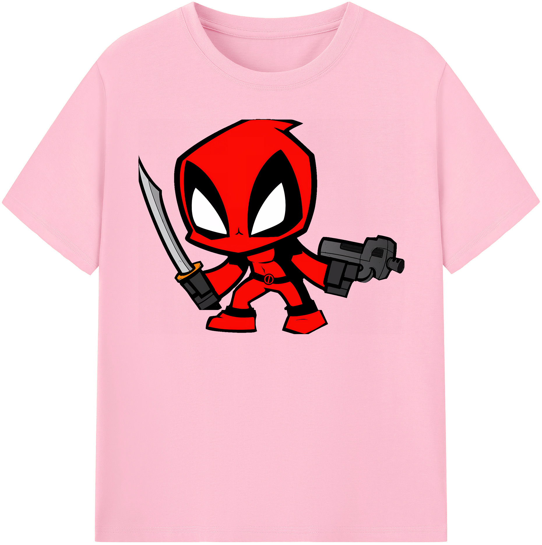 （画像用） Deadpool デッドプール 綿100％半袖Tシャツ（フロントプリント）