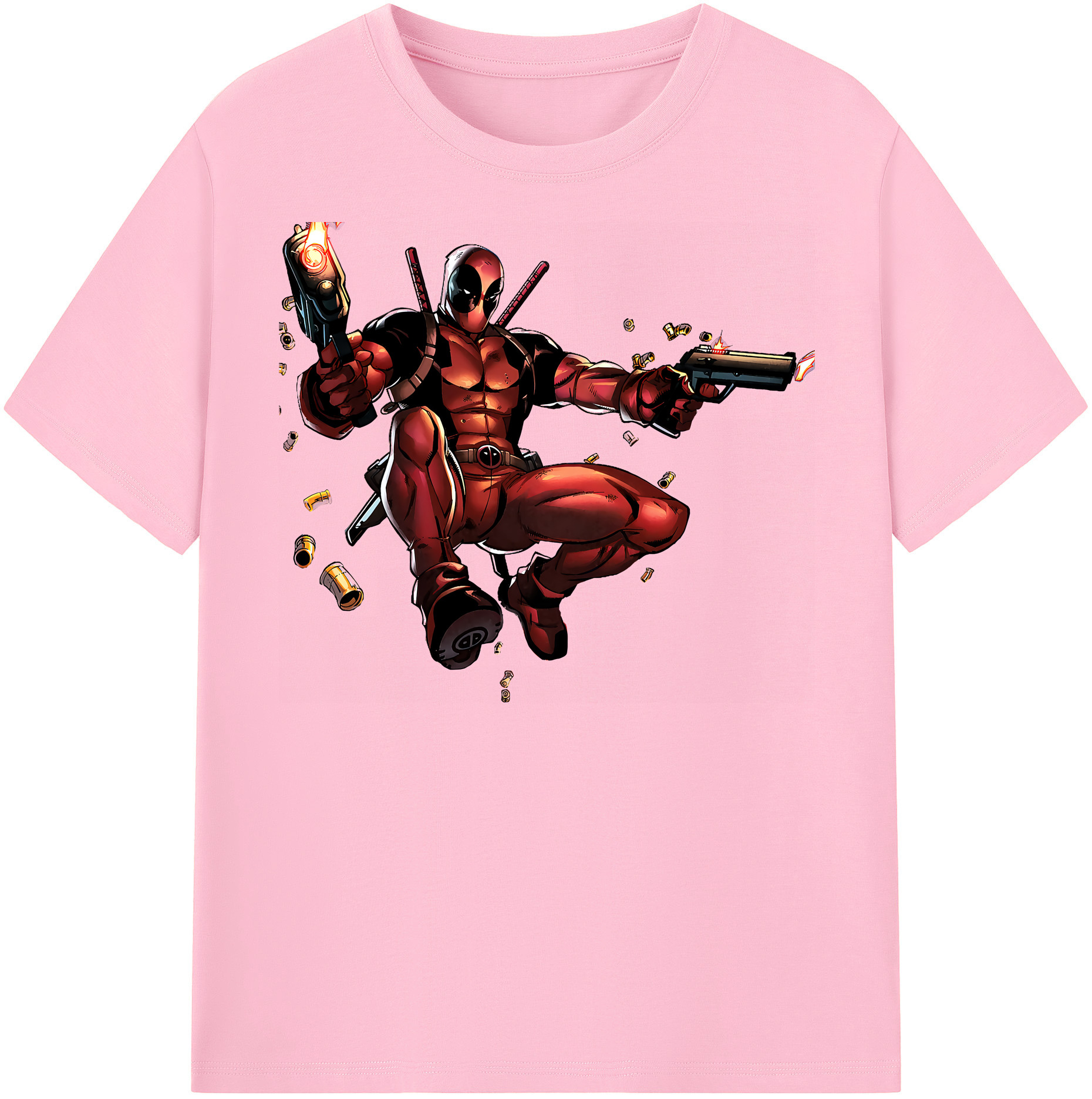 （画像用） Deadpool デッドプール 綿100％半袖Tシャツ（フロントプリント）